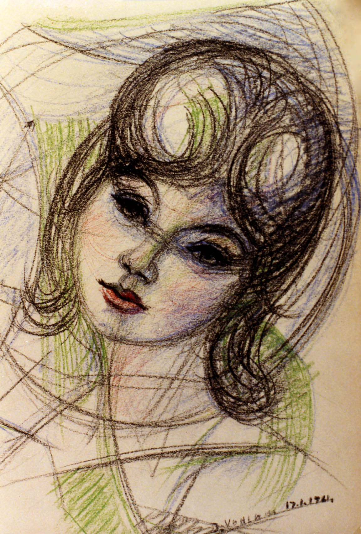 10"x13" Crayon on Paper (1961)