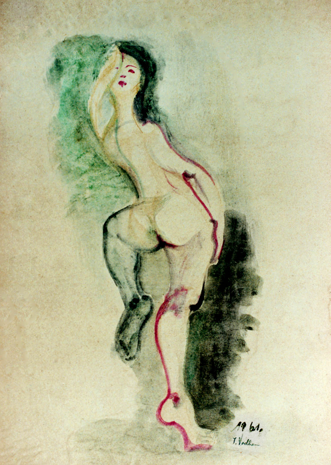 11"x15" Watercolor on Paper (1961)