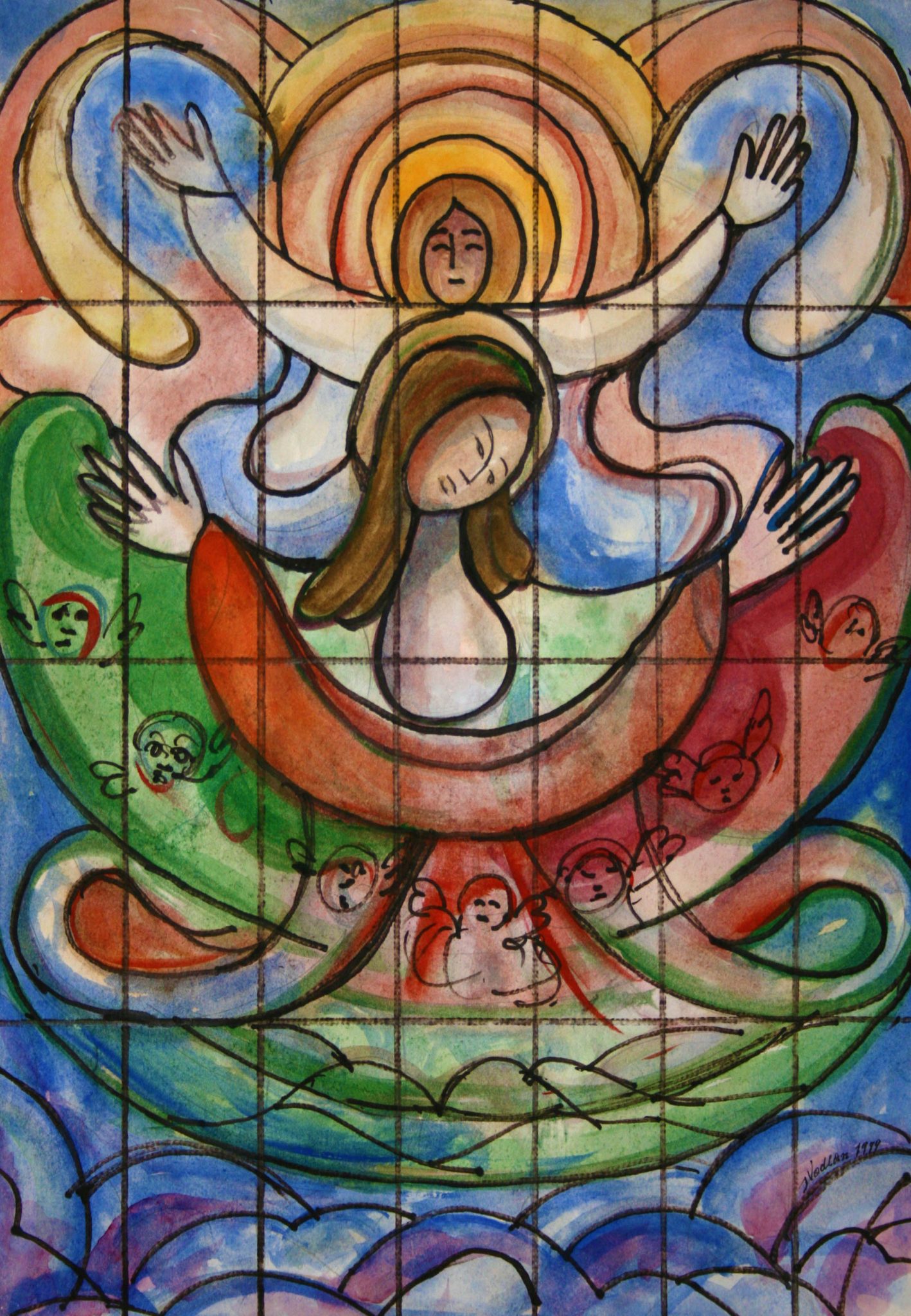 11"x15" Fresco on Paper (1997)