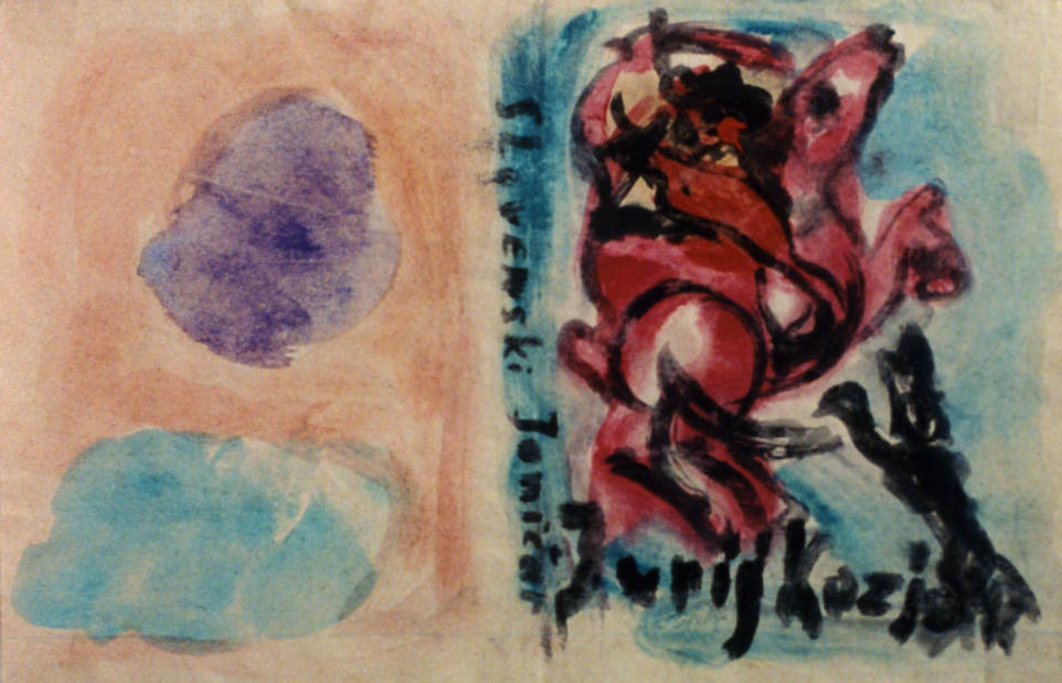 11"x17" Gouache on Ink (1958)