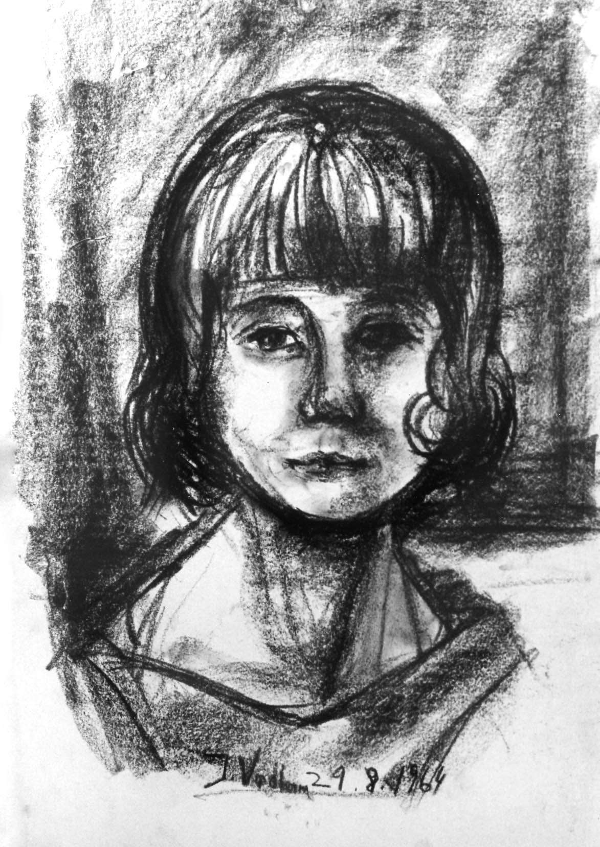 12"x16" Charcoal on Paper (1964)