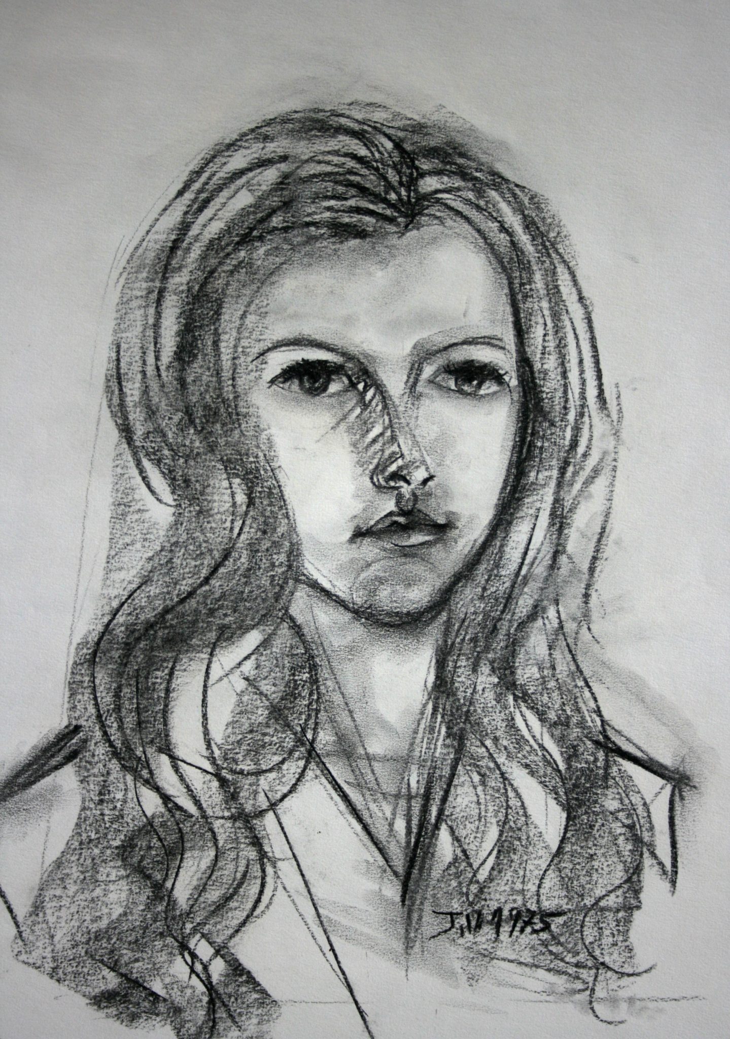 14"x20" Charcoal on Paper (1975)
