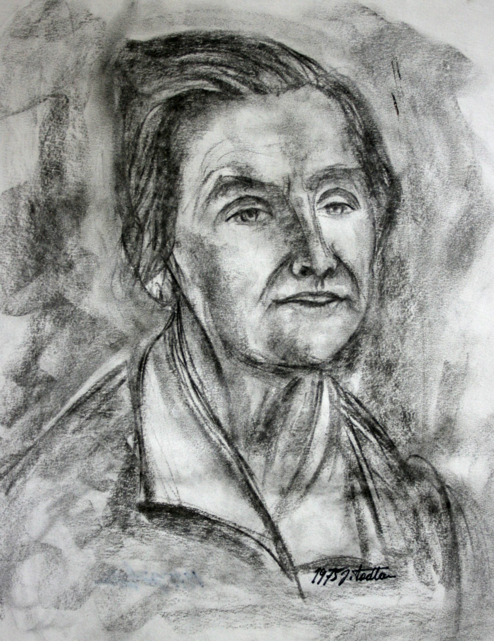 14"x20" Charcoal on Paper (1975)