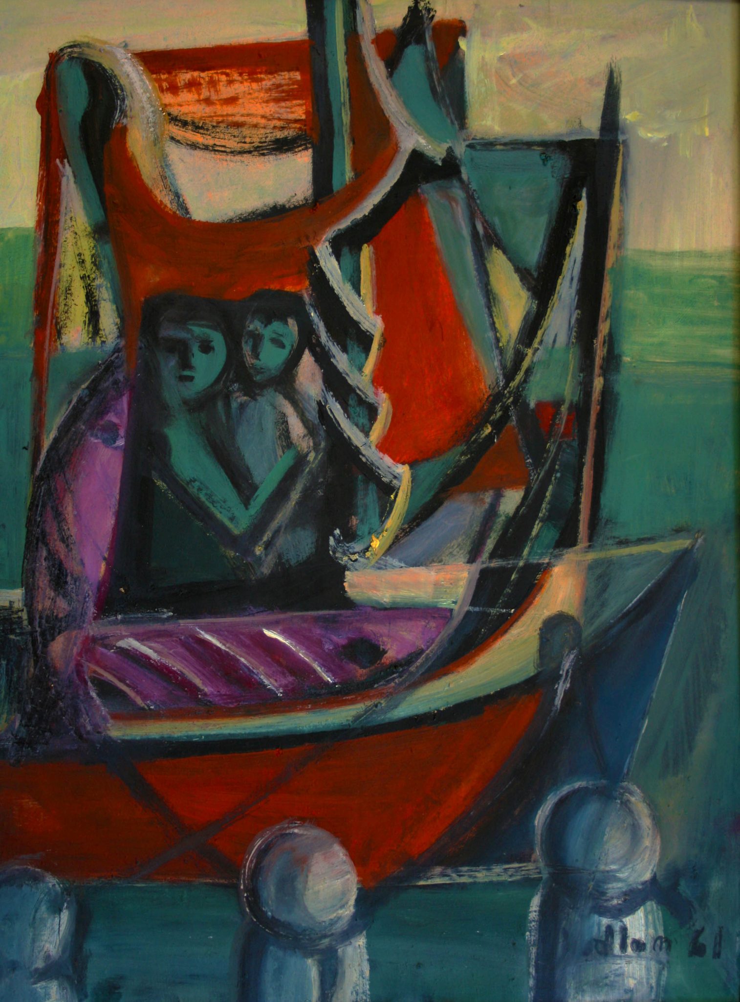 14"x21" Fresco on Paper (1961)