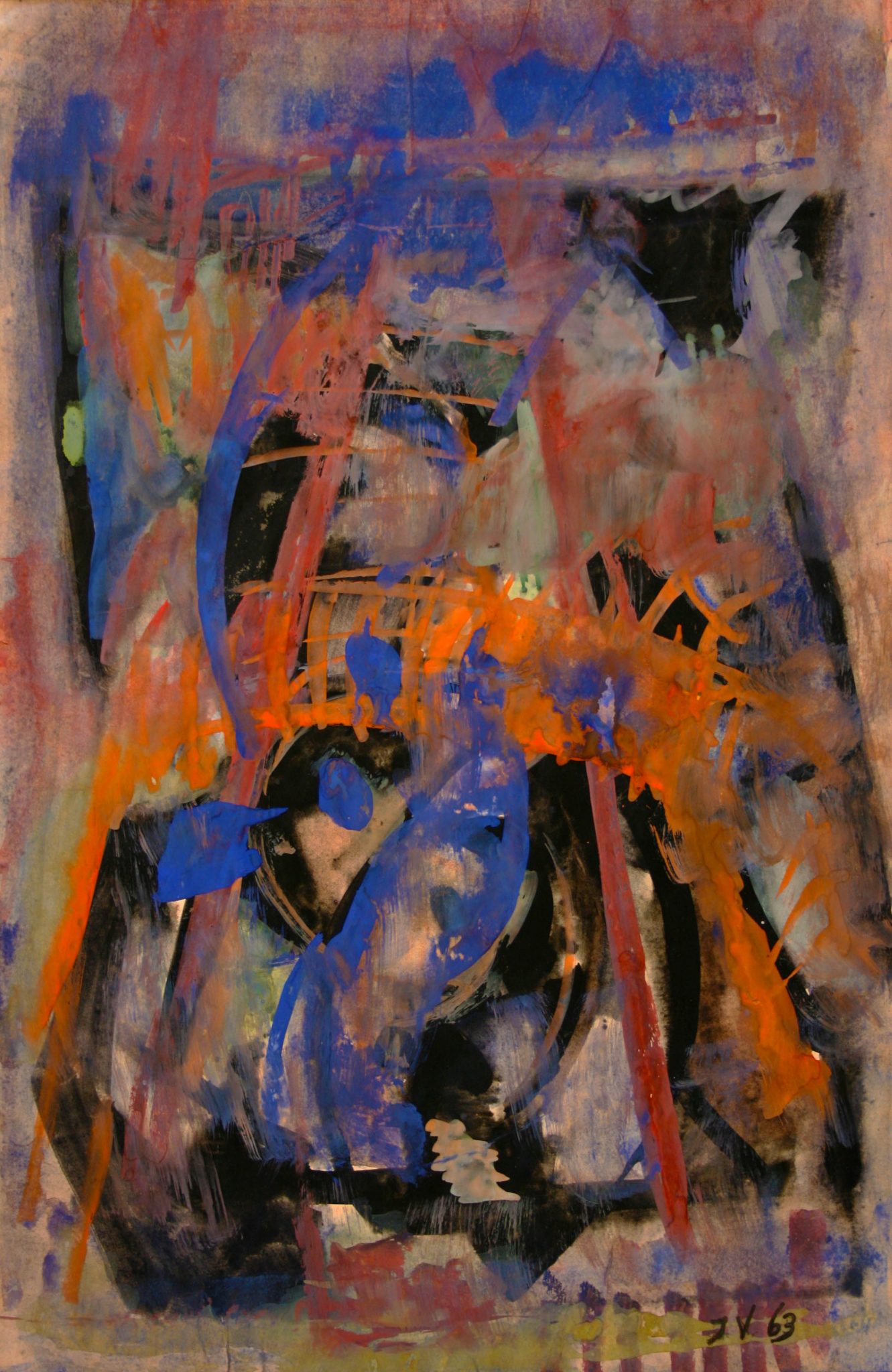 14"x21" Fresco on Paper (1963)