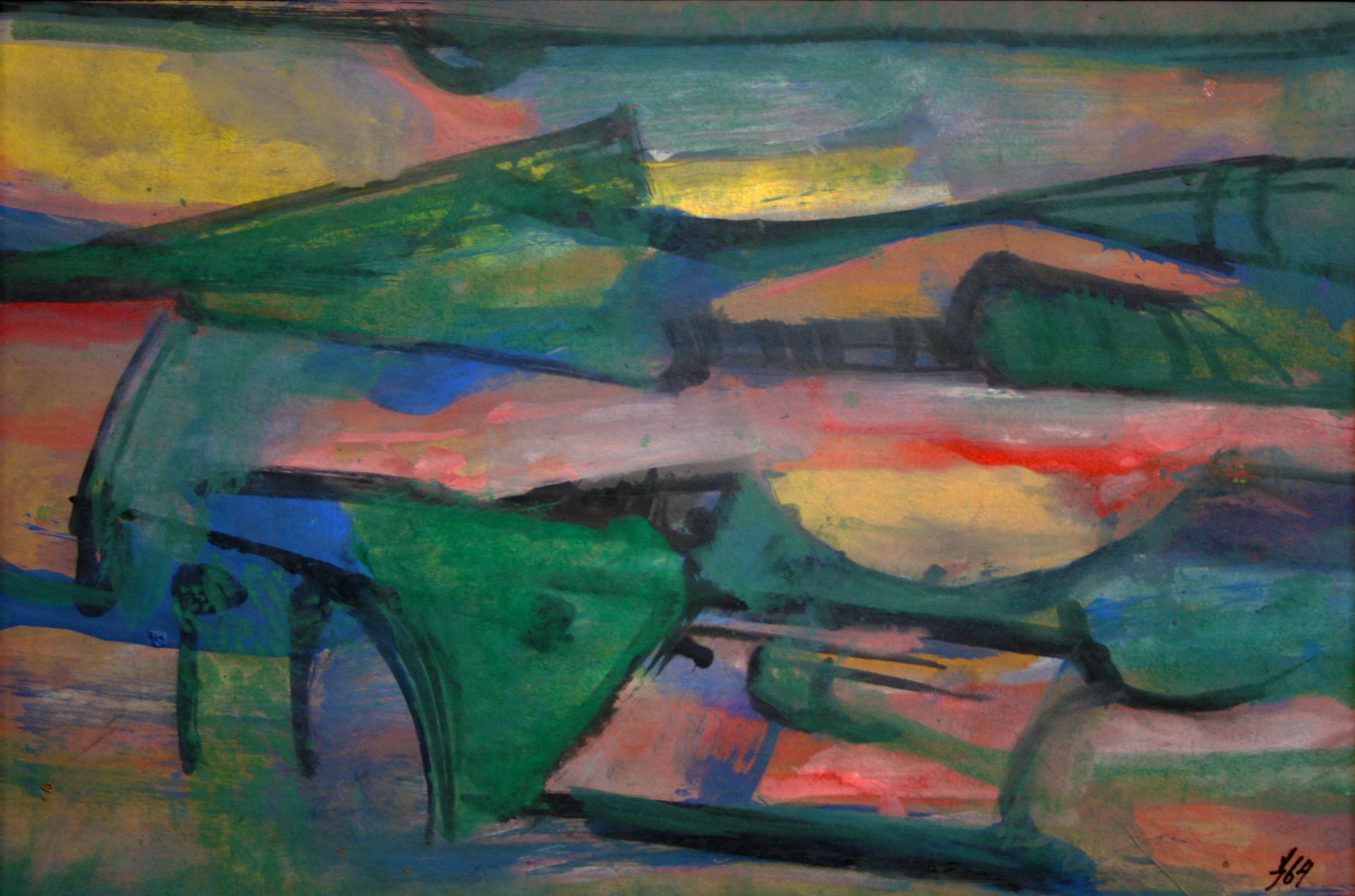 14"x21" Fresco on Paper (1964)