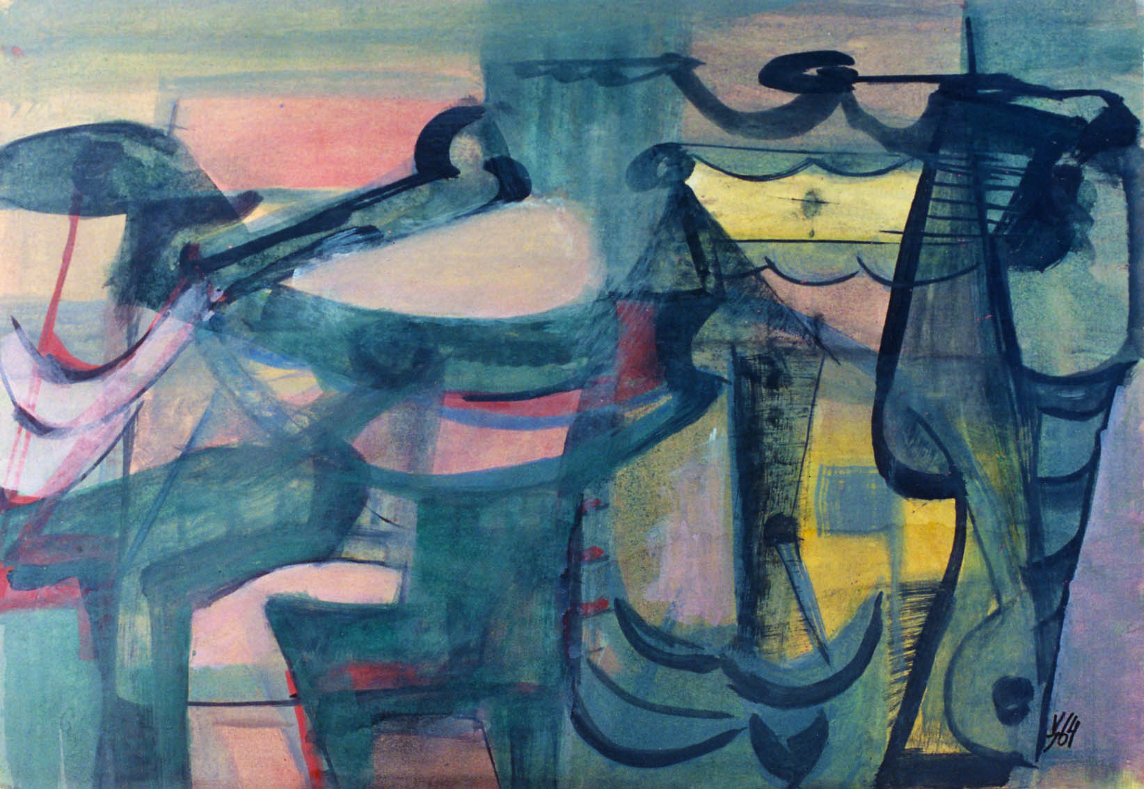 14"x21" Fresco on Paper (1964)