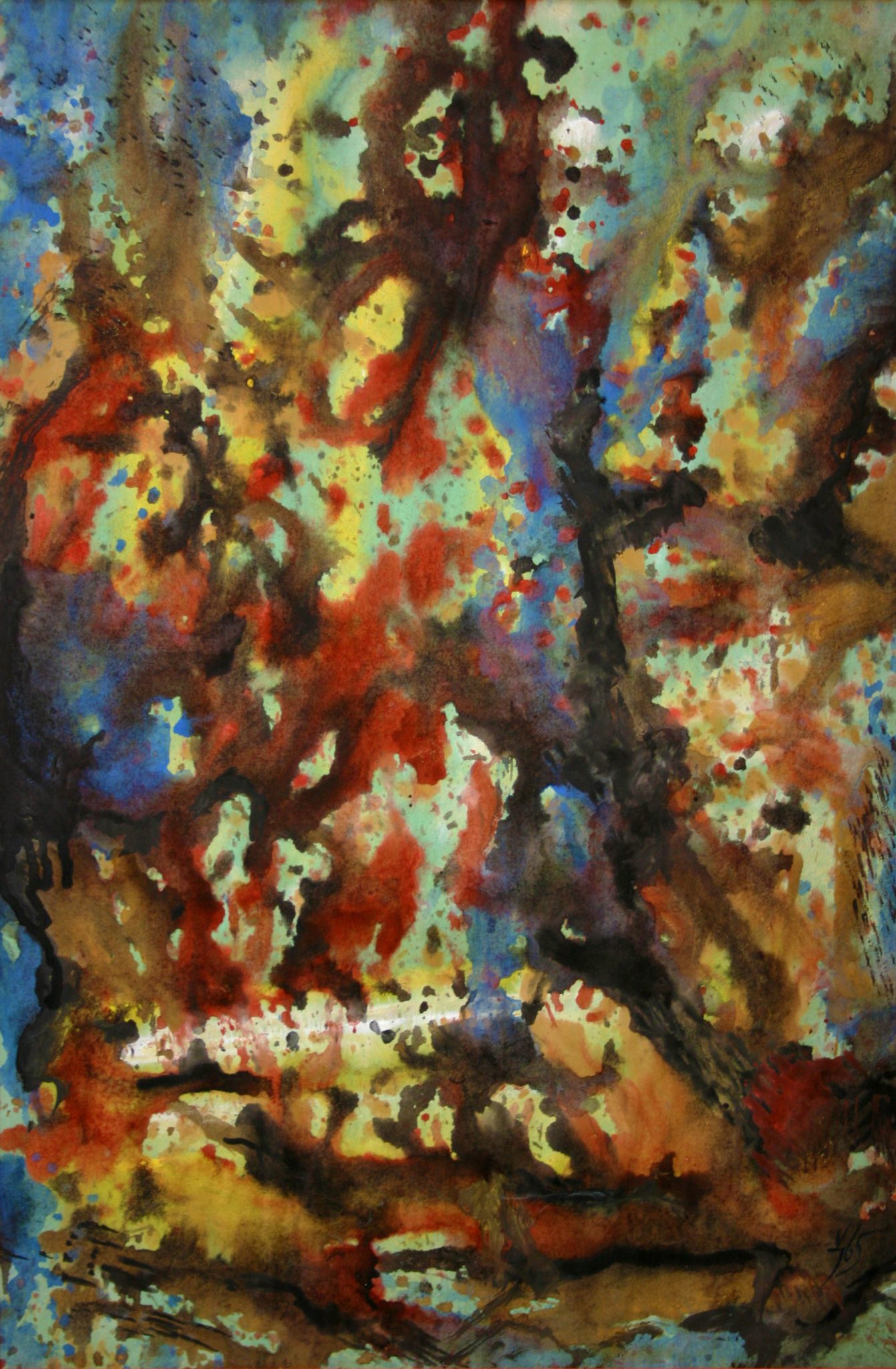 14"x21" Fresco on Paper (1965)