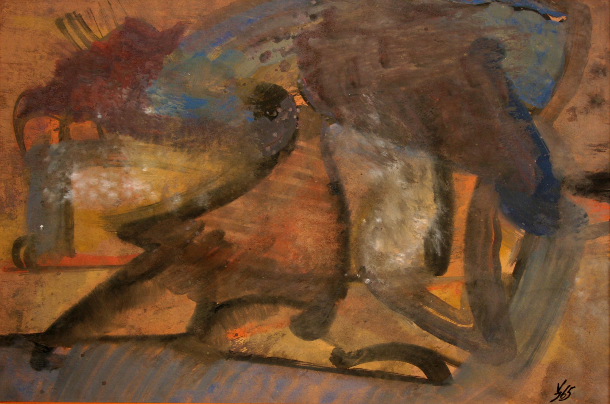 14"x21" Fresco on Paper (1965)