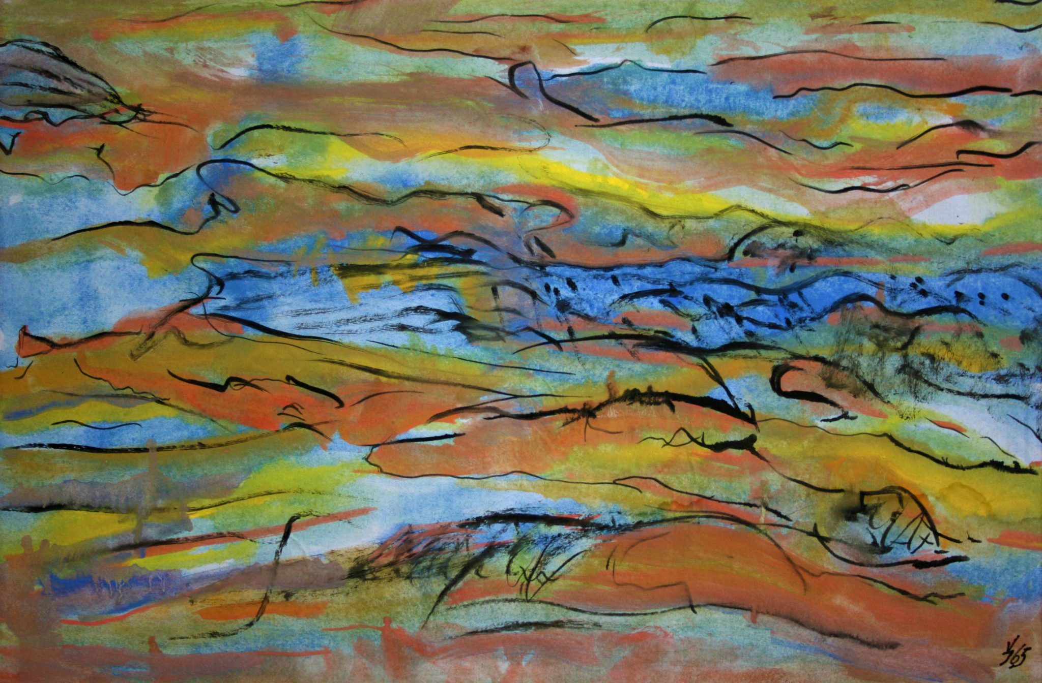 14"x21" Fresco on Paper (1965)