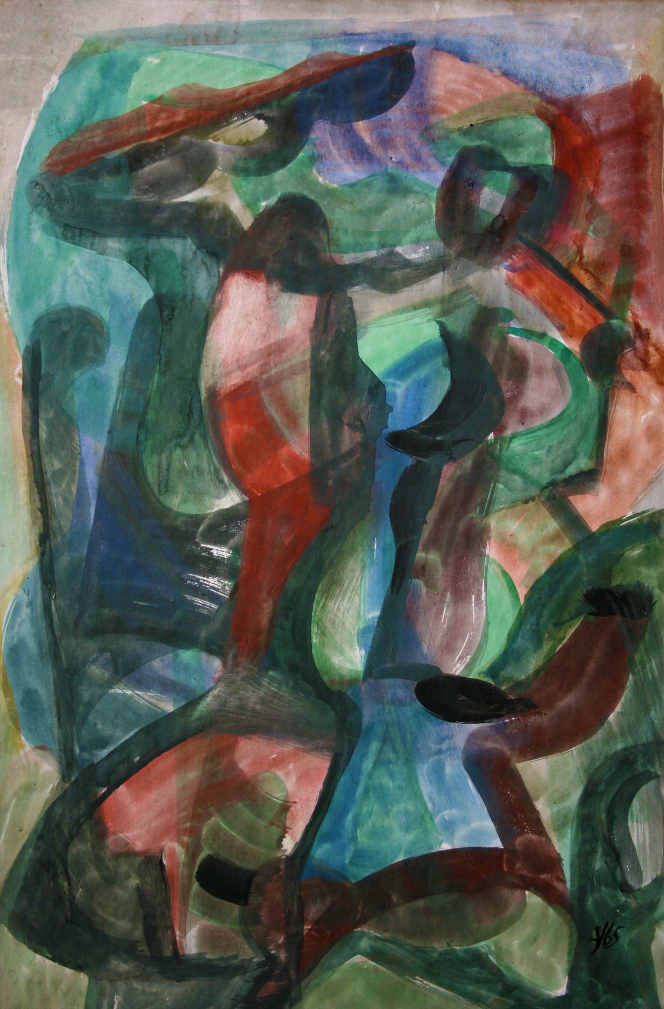 14"x21" Fresco on Paper (1965)
