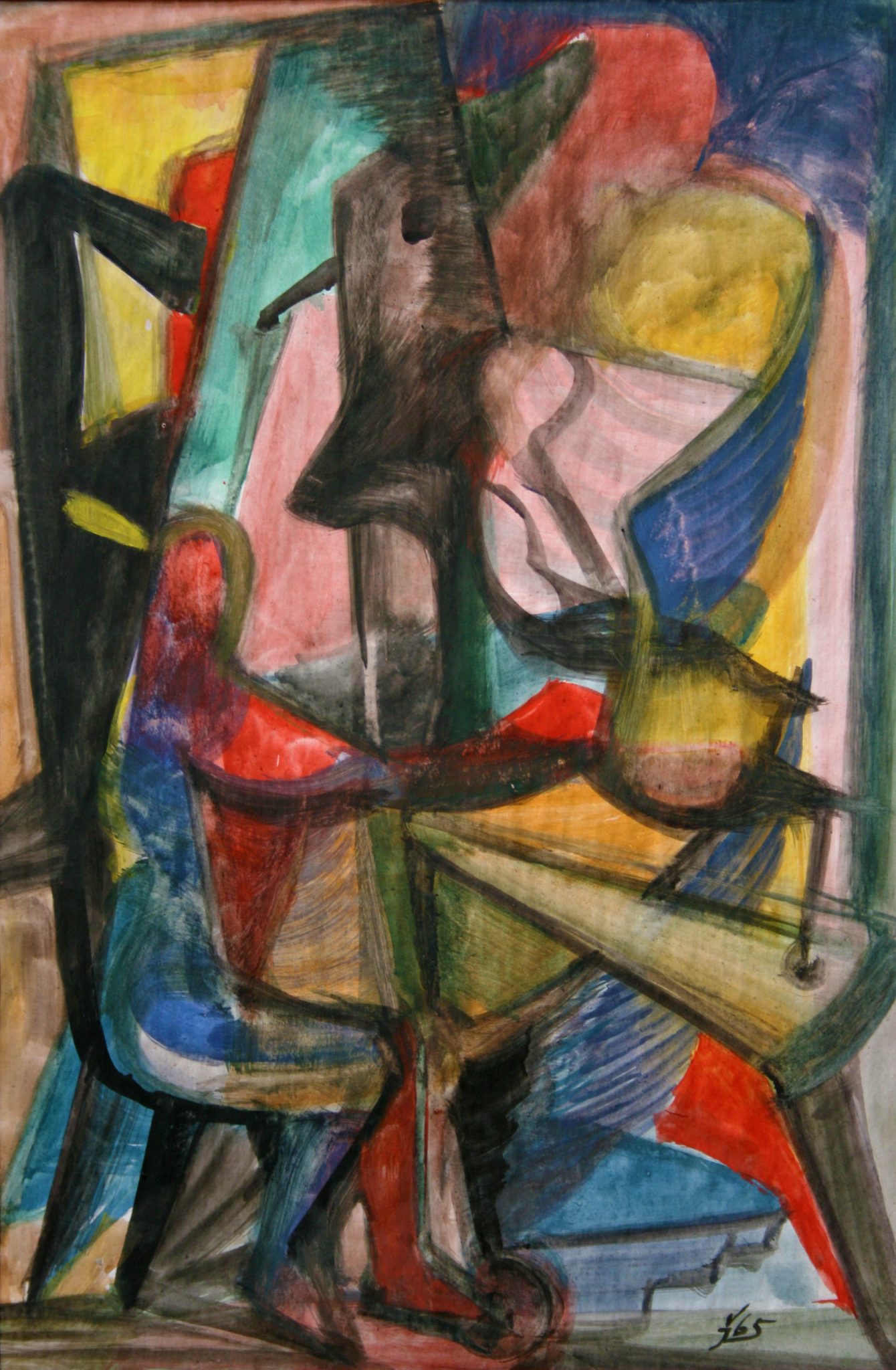 14"x21" Fresco on Paper (1965)