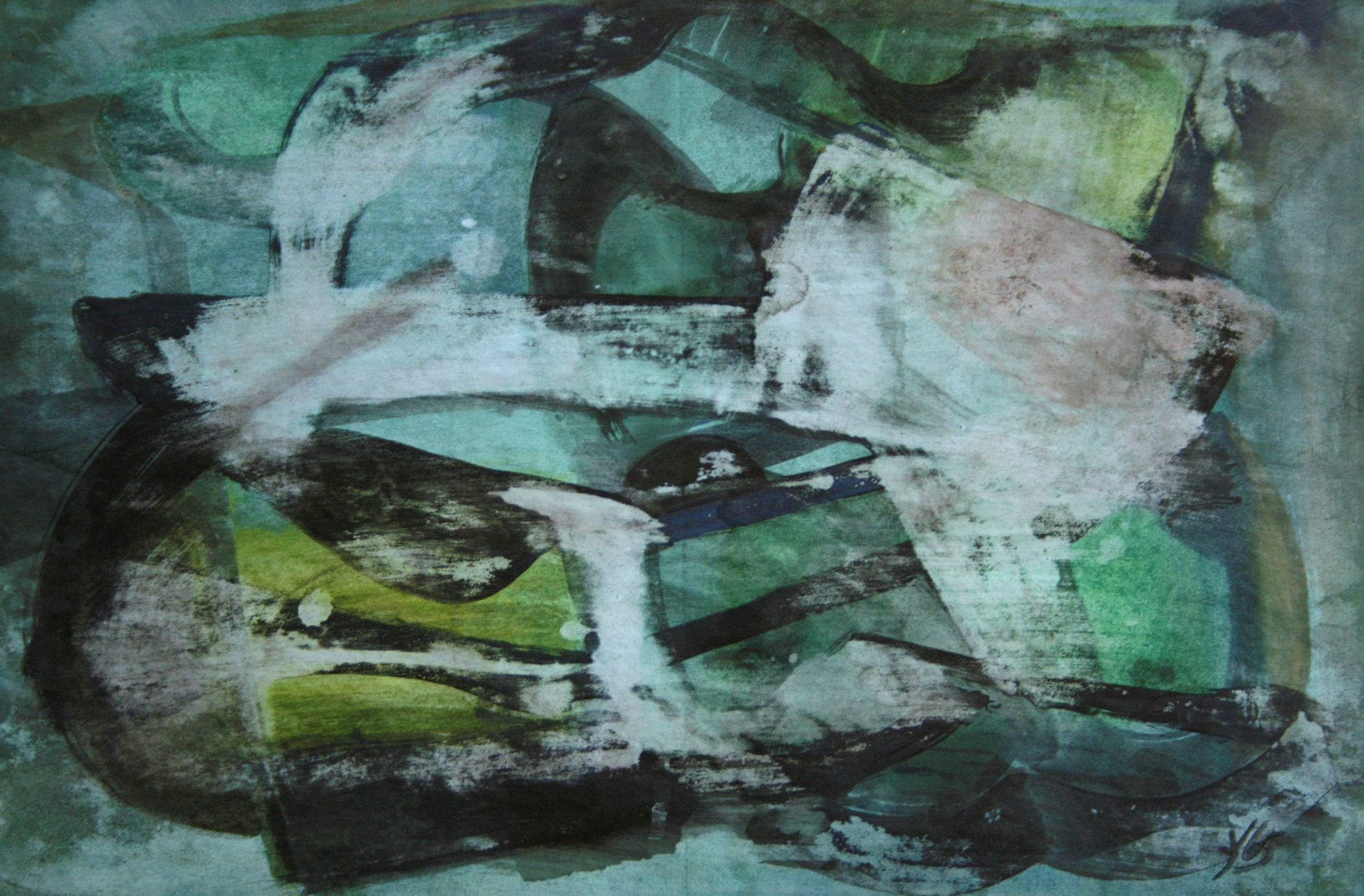 14"x21" Fresco on Paper (1965)