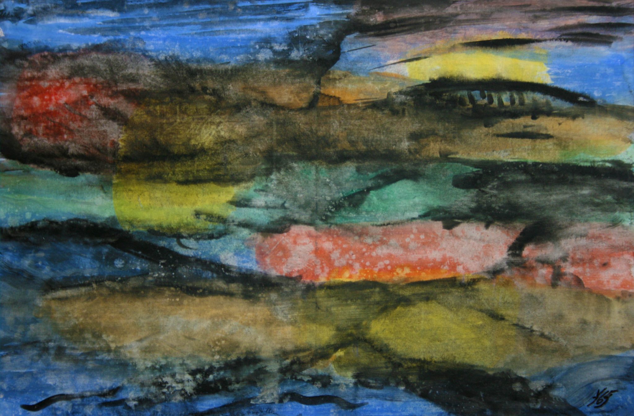 14"x21" Fresco on Paper (1965)