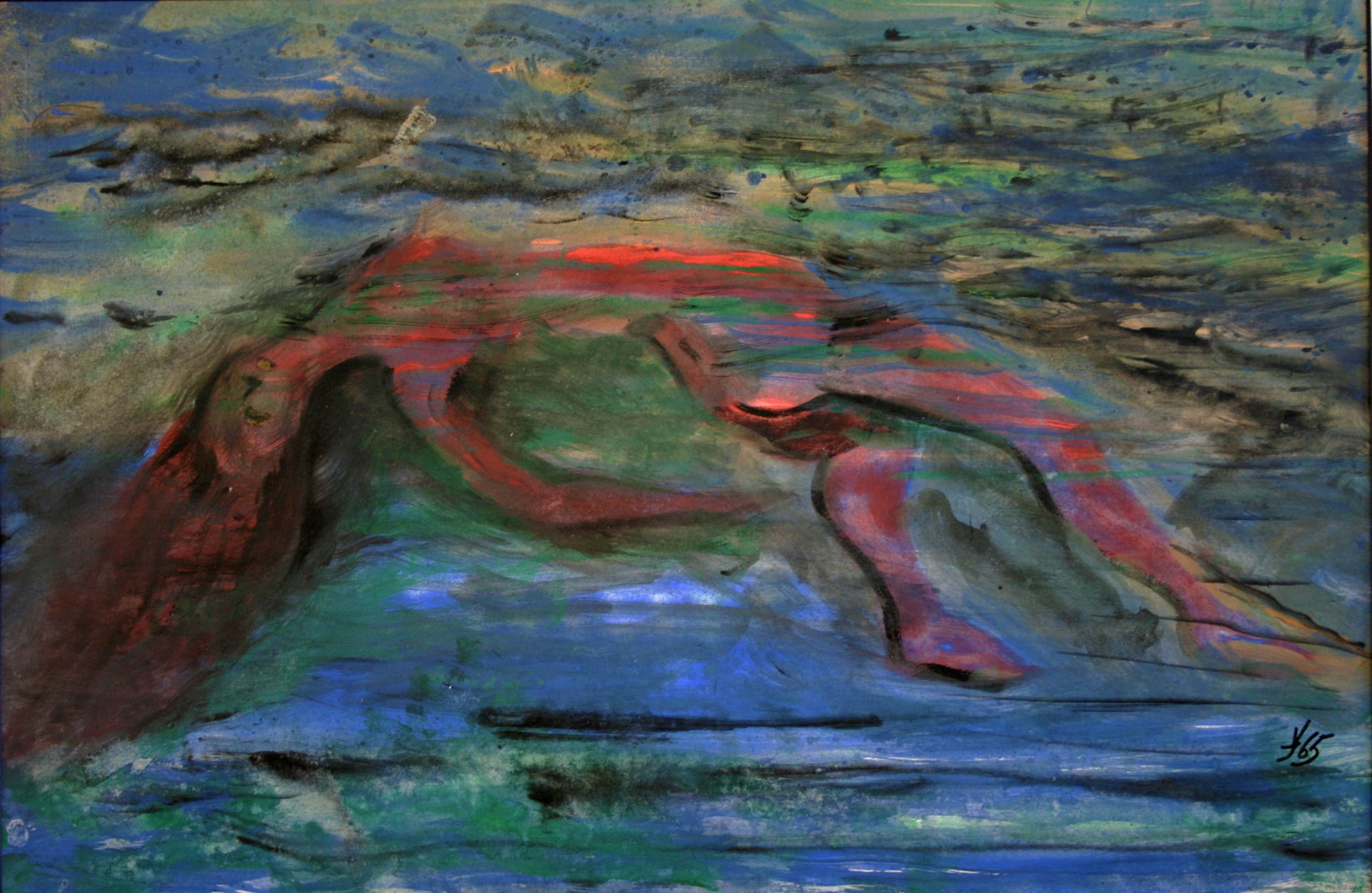 14"x21" Fresco on Paper (1965)