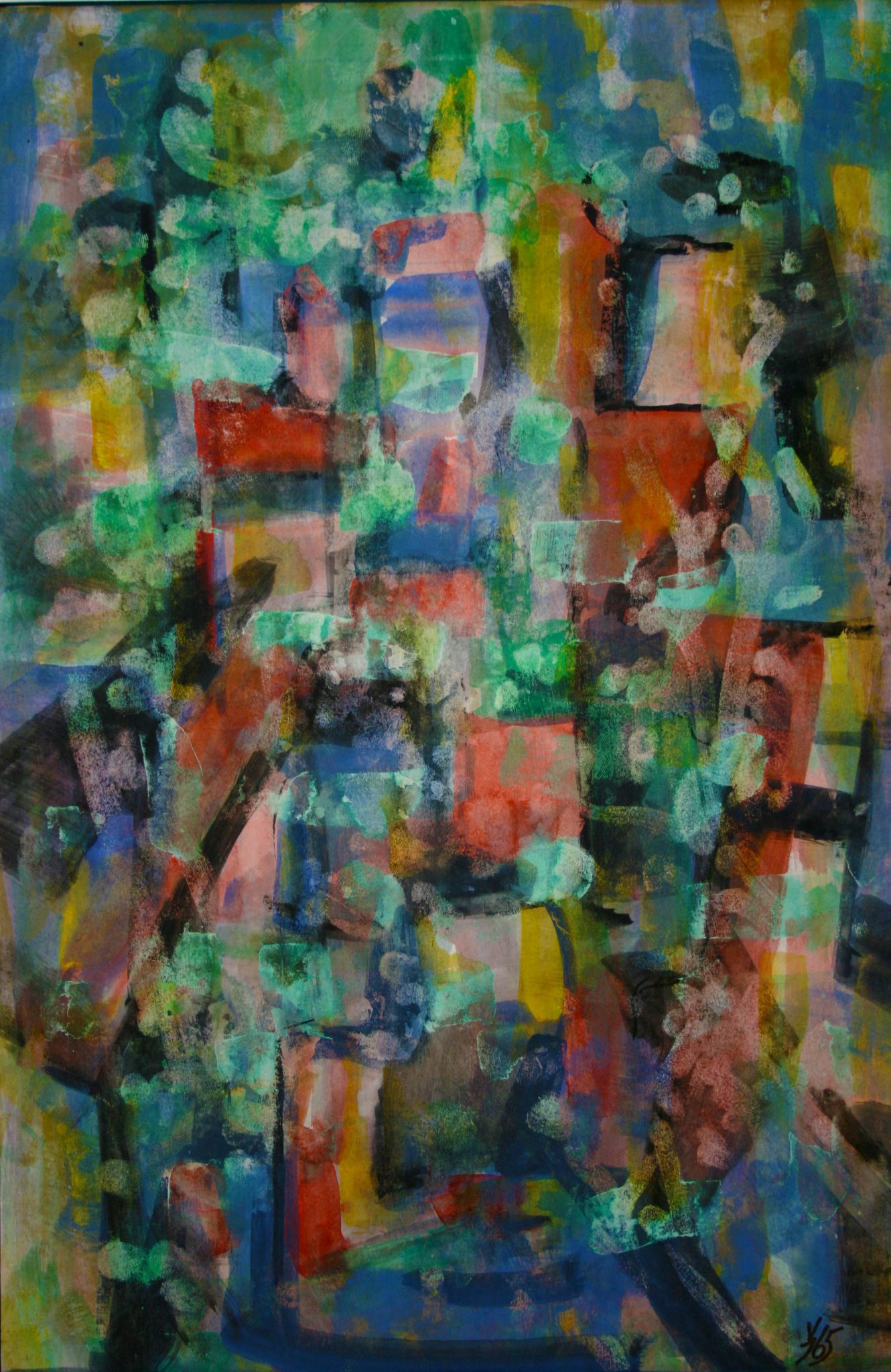 14"x21" Fresco on Paper (1965)