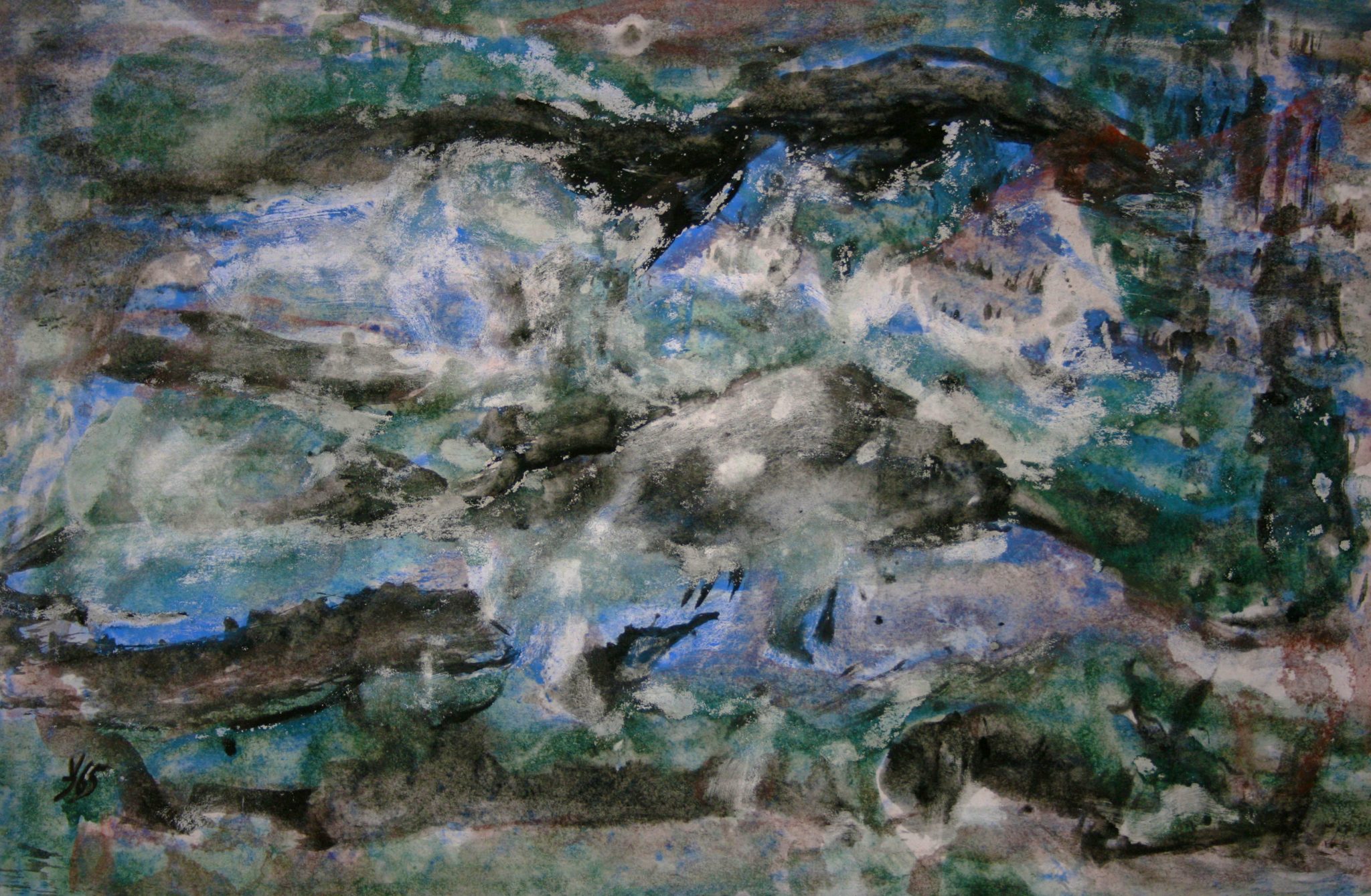14"x21" Fresco on Paper (1965)
