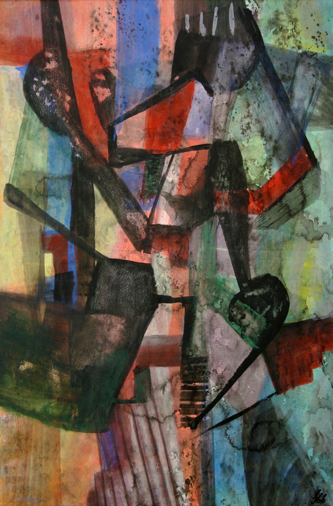 14"x21" Fresco on Paper (1966)