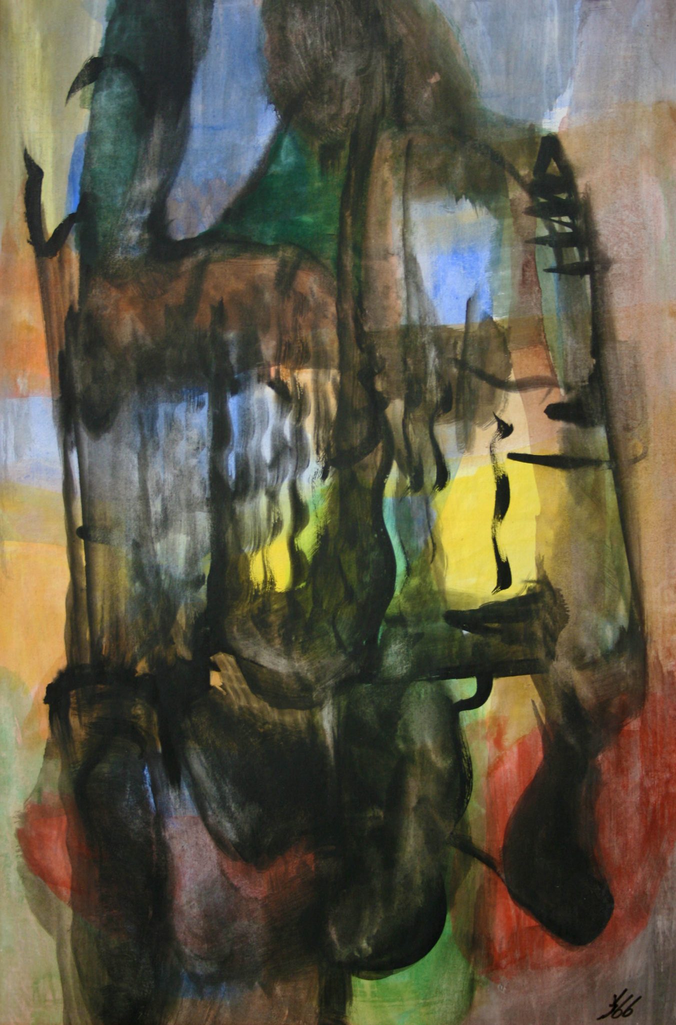 14"x21" Fresco on Paper (1966)