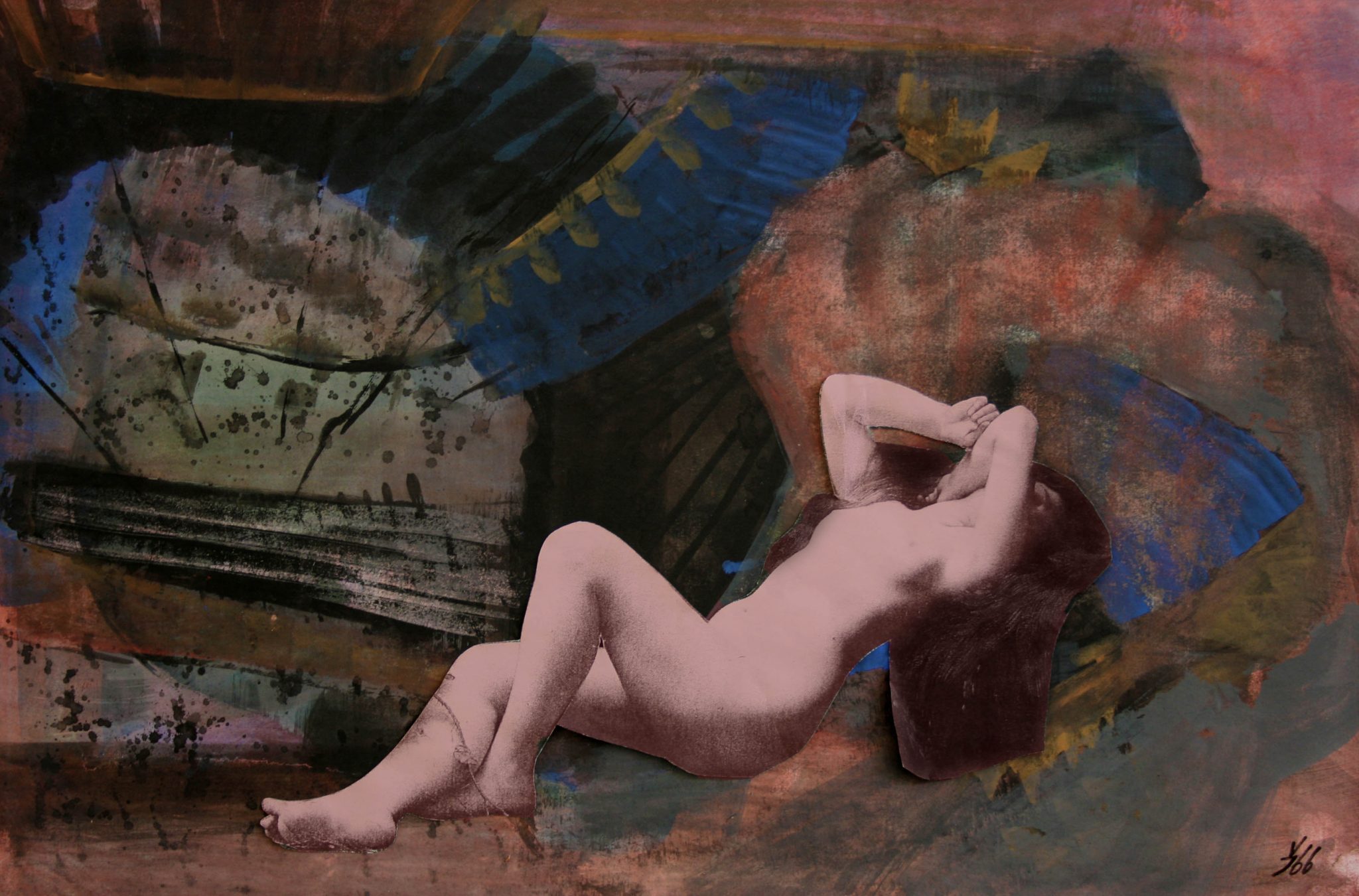 14"x21" Fresco on Paper (1966)