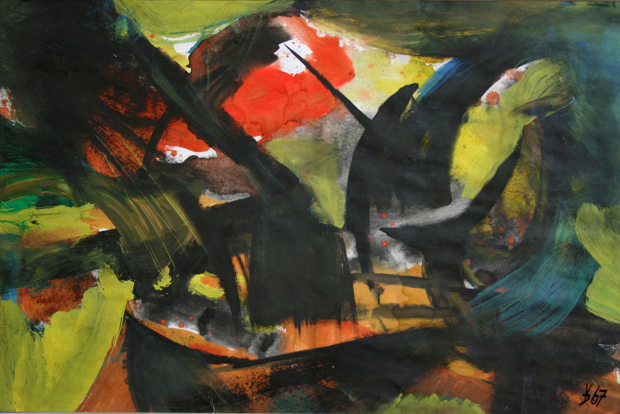 14"x21" Fresco on Paper (1967)