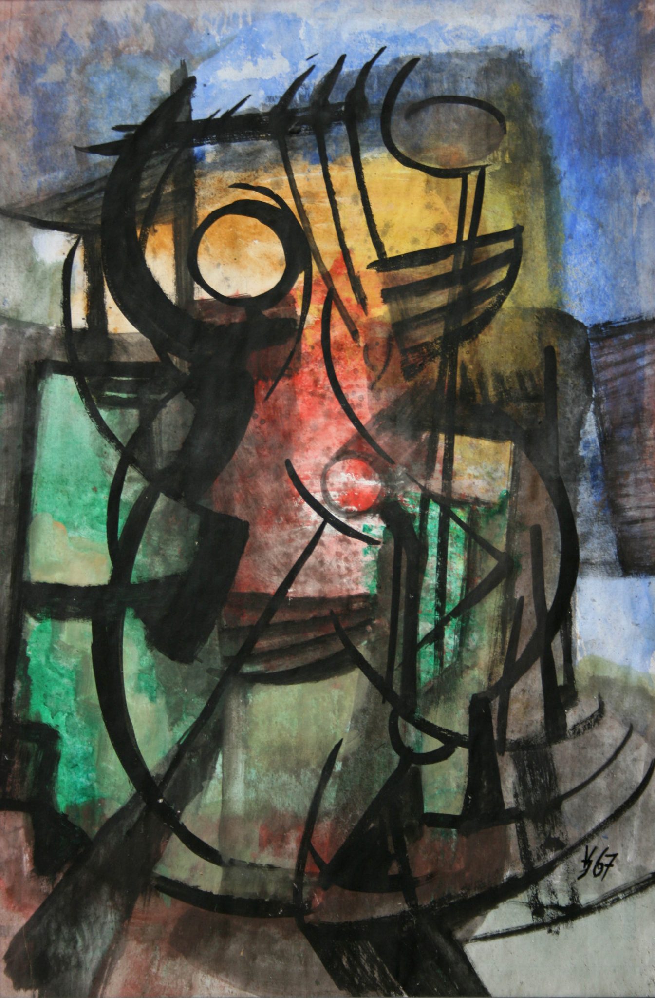 14"x21" Fresco on Paper (1967)