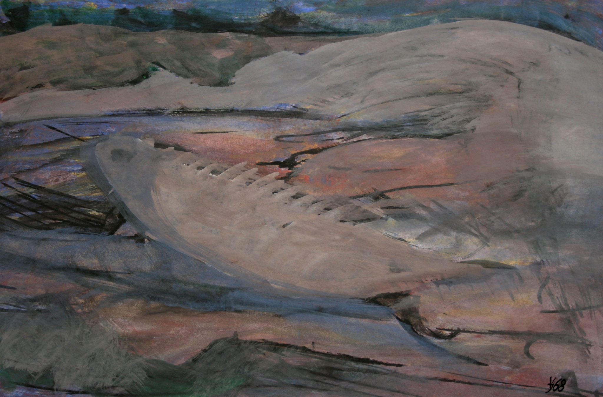 14"x21" Fresco on Paper (1968)