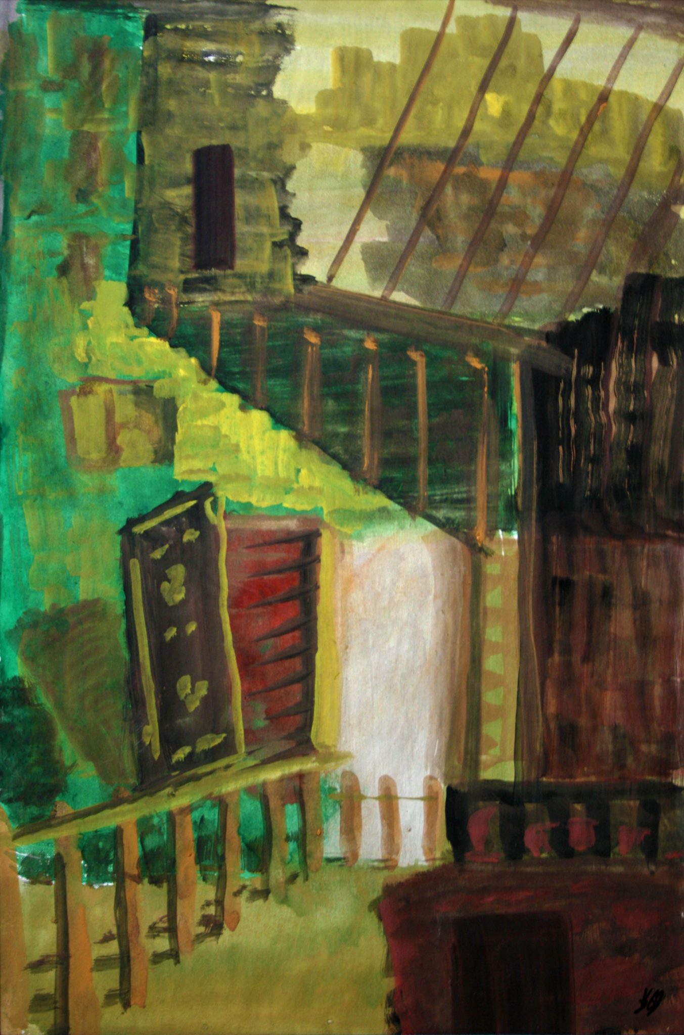 14"x21" Fresco on Paper (1969)