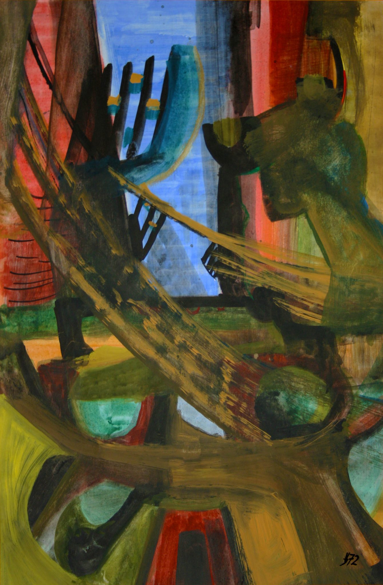 14"x21" Fresco on Paper (1972)