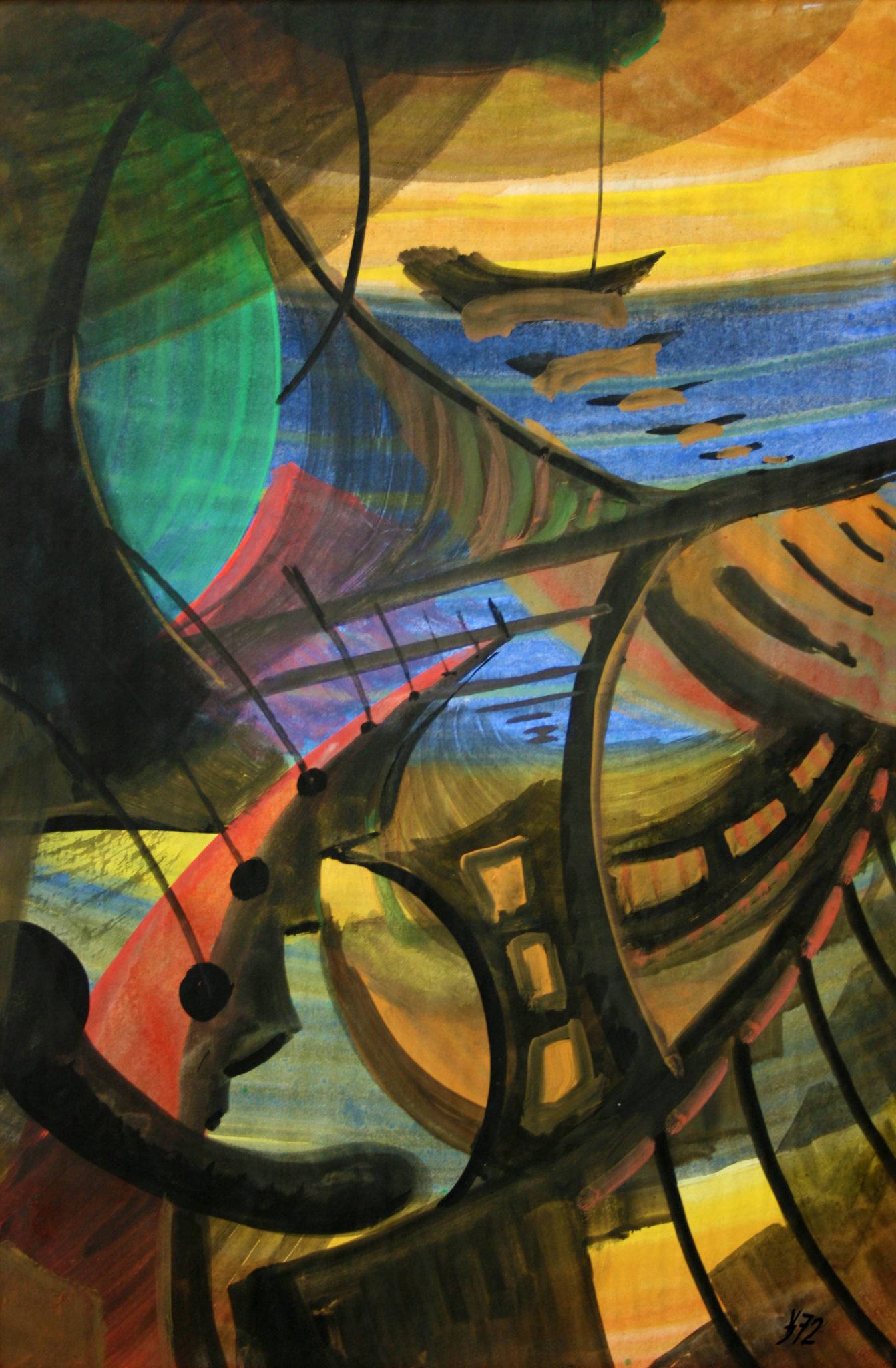 14"x21" Fresco on Paper (1972)