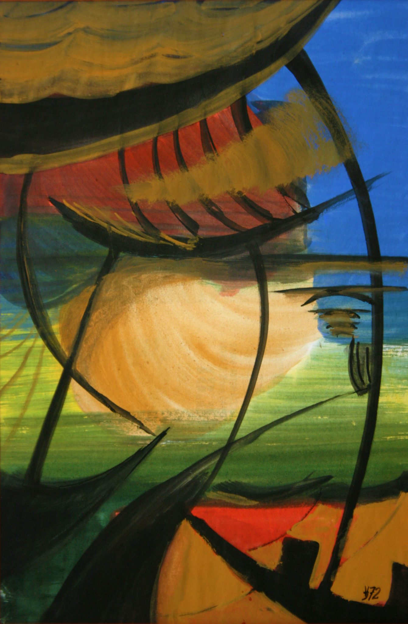 14"x21" Fresco on Paper (1972)