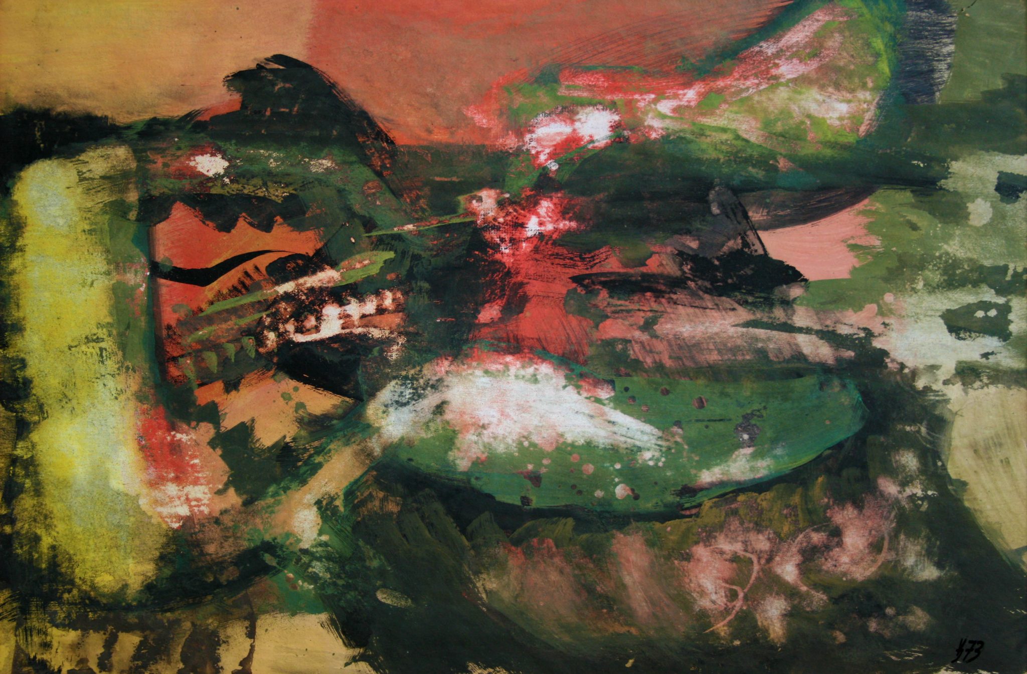 14"x21" Fresco on Paper (1973)