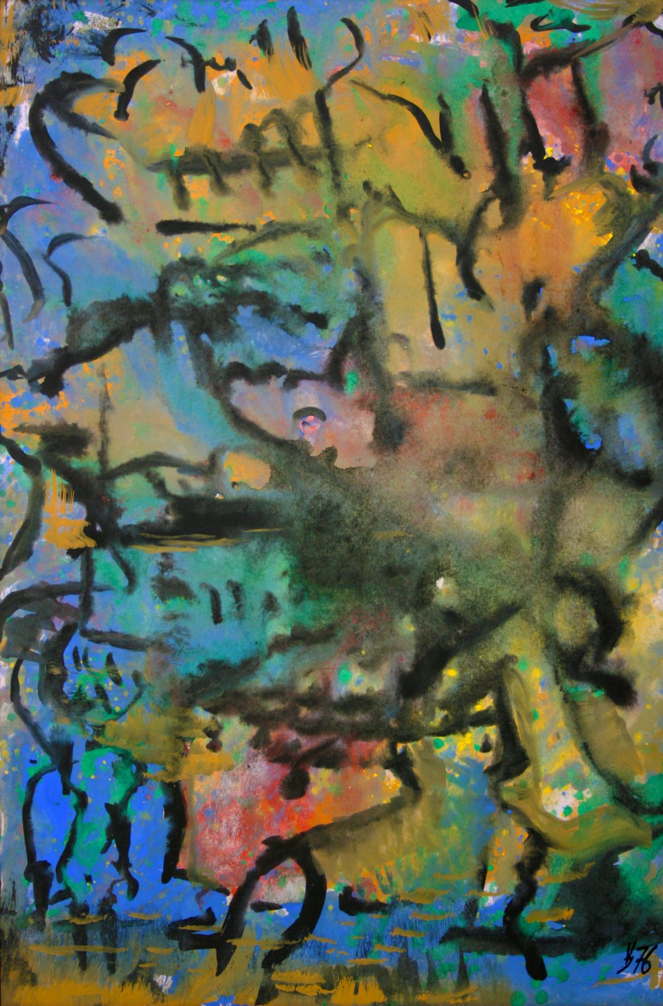 14"x21" Fresco on Paper (1976)