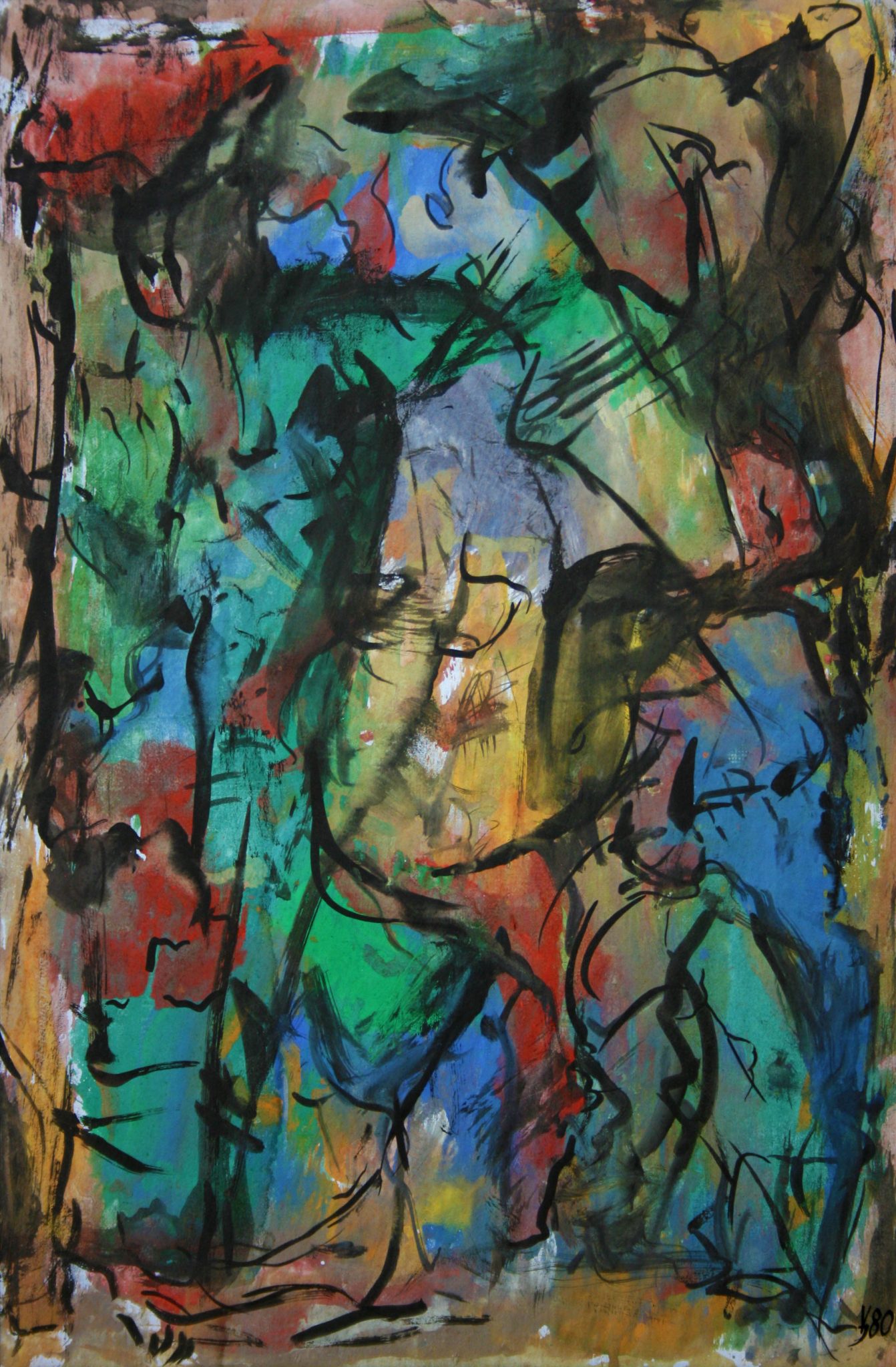 14"x21" Fresco on Paper (1980)