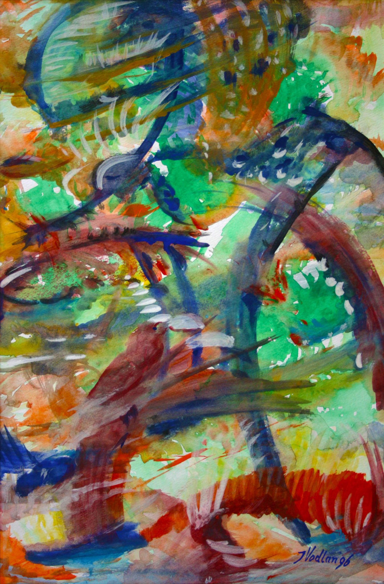 14"x21" Fresco on Paper (1996)