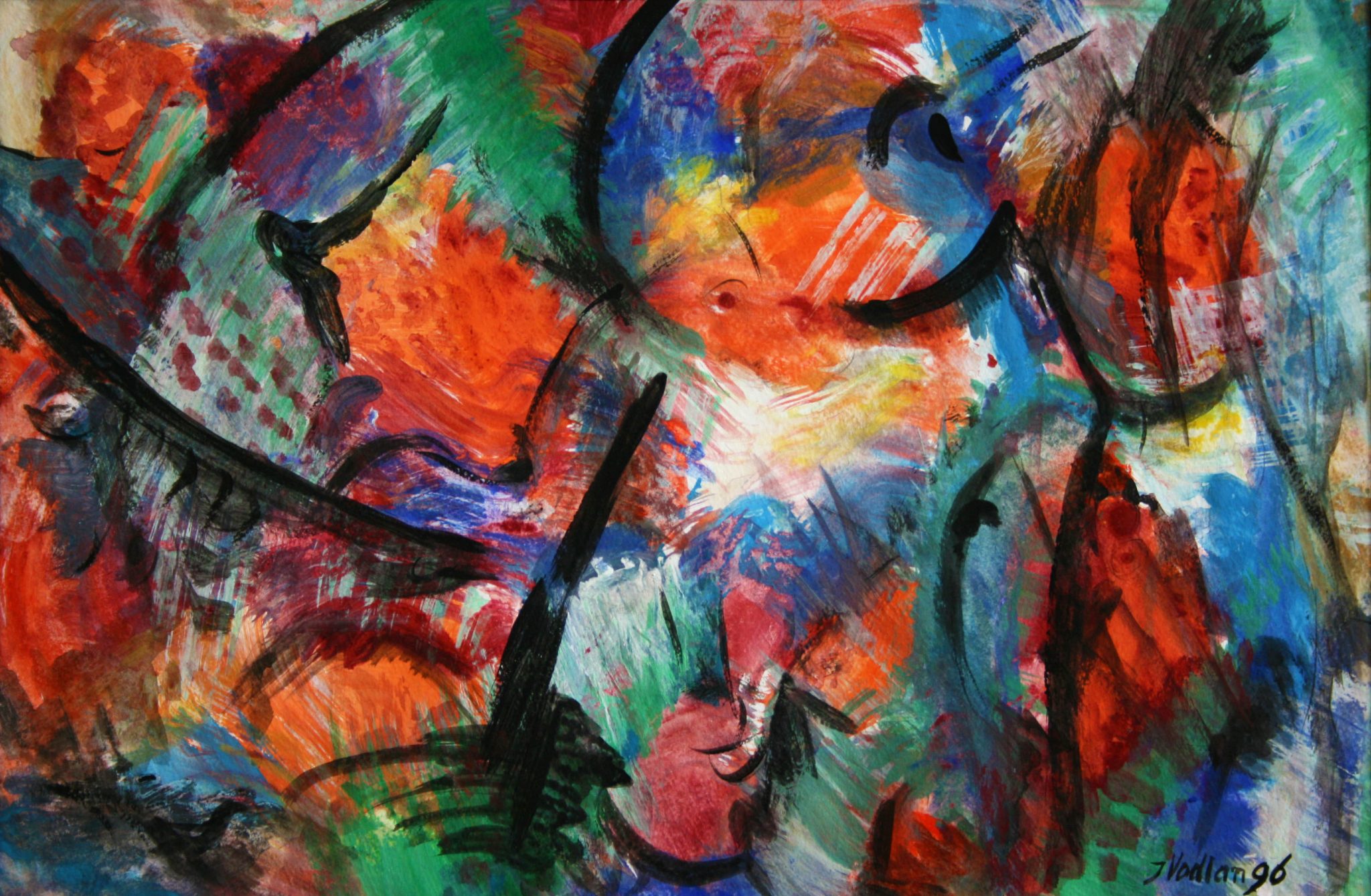 14"x21" Fresco on Paper (1996)