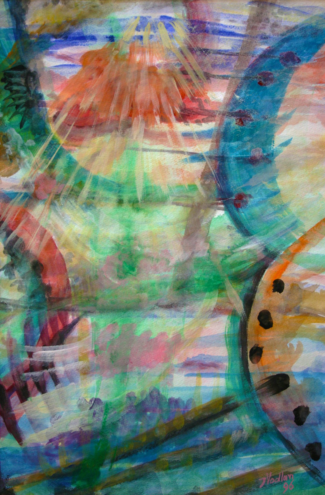 14"x21" Fresco on Paper (1996)