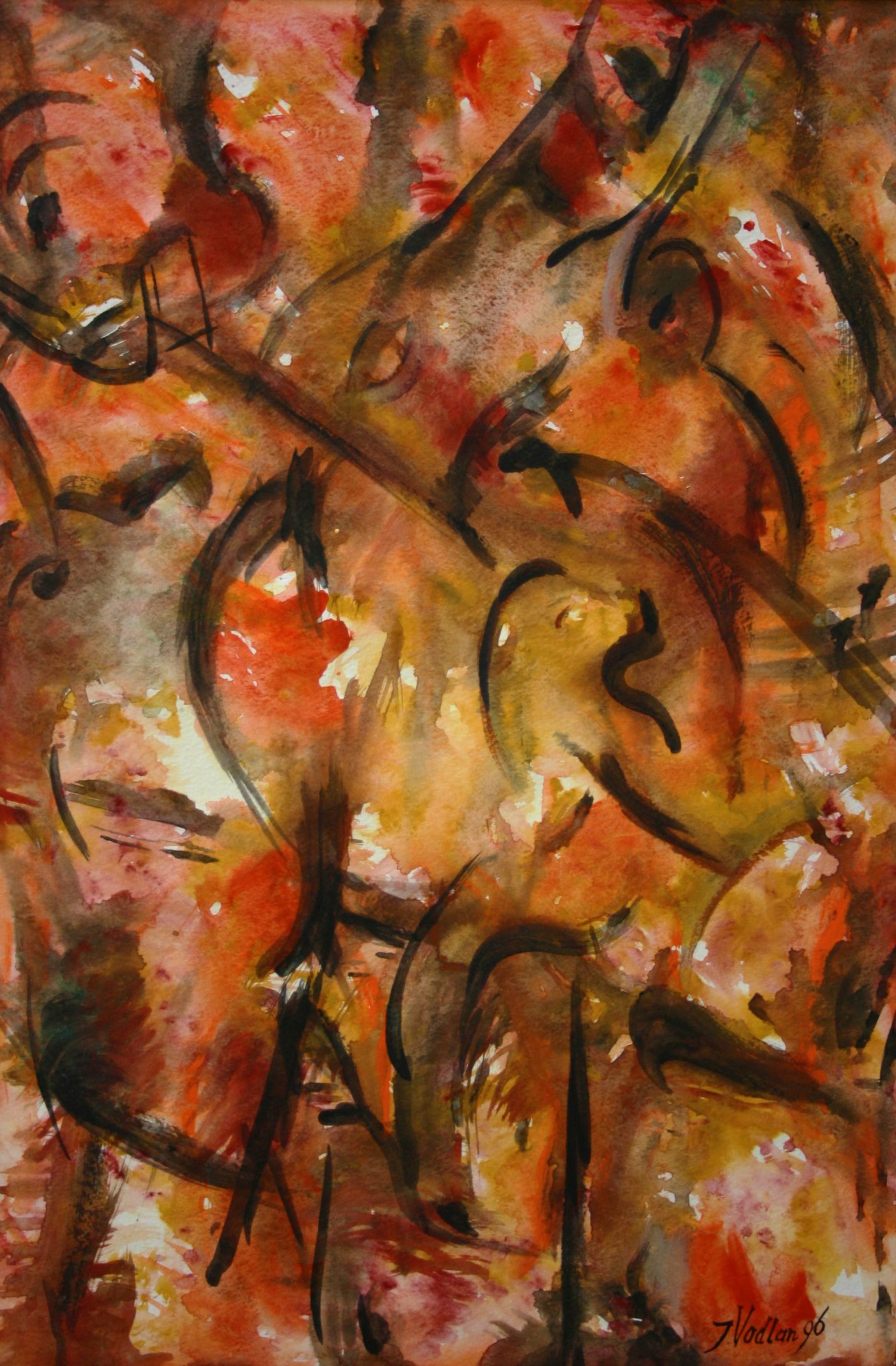 14"x21" Fresco on Paper (1996)