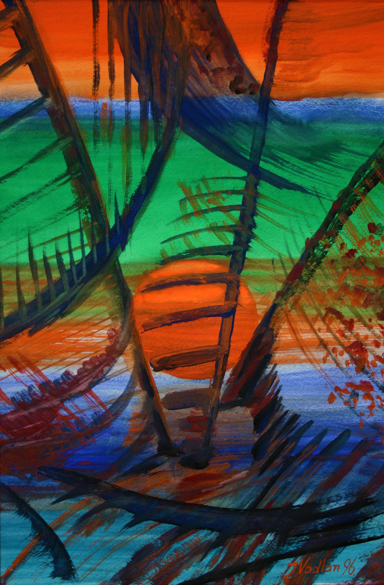 14"x21" Fresco on Paper (1996)