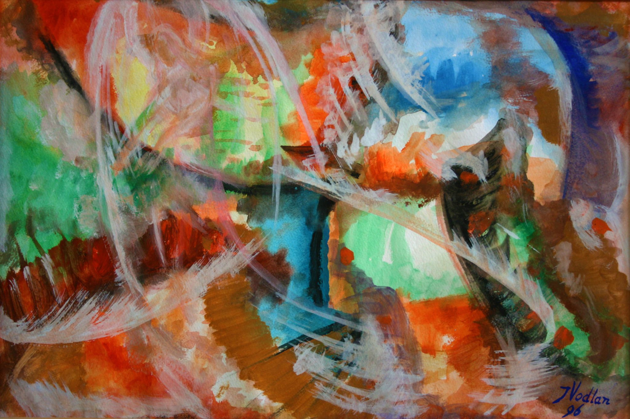 14"x21" Fresco on Paper (1996)