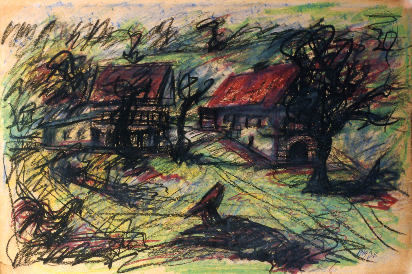 16"x11" Crayon on Paper (1964)