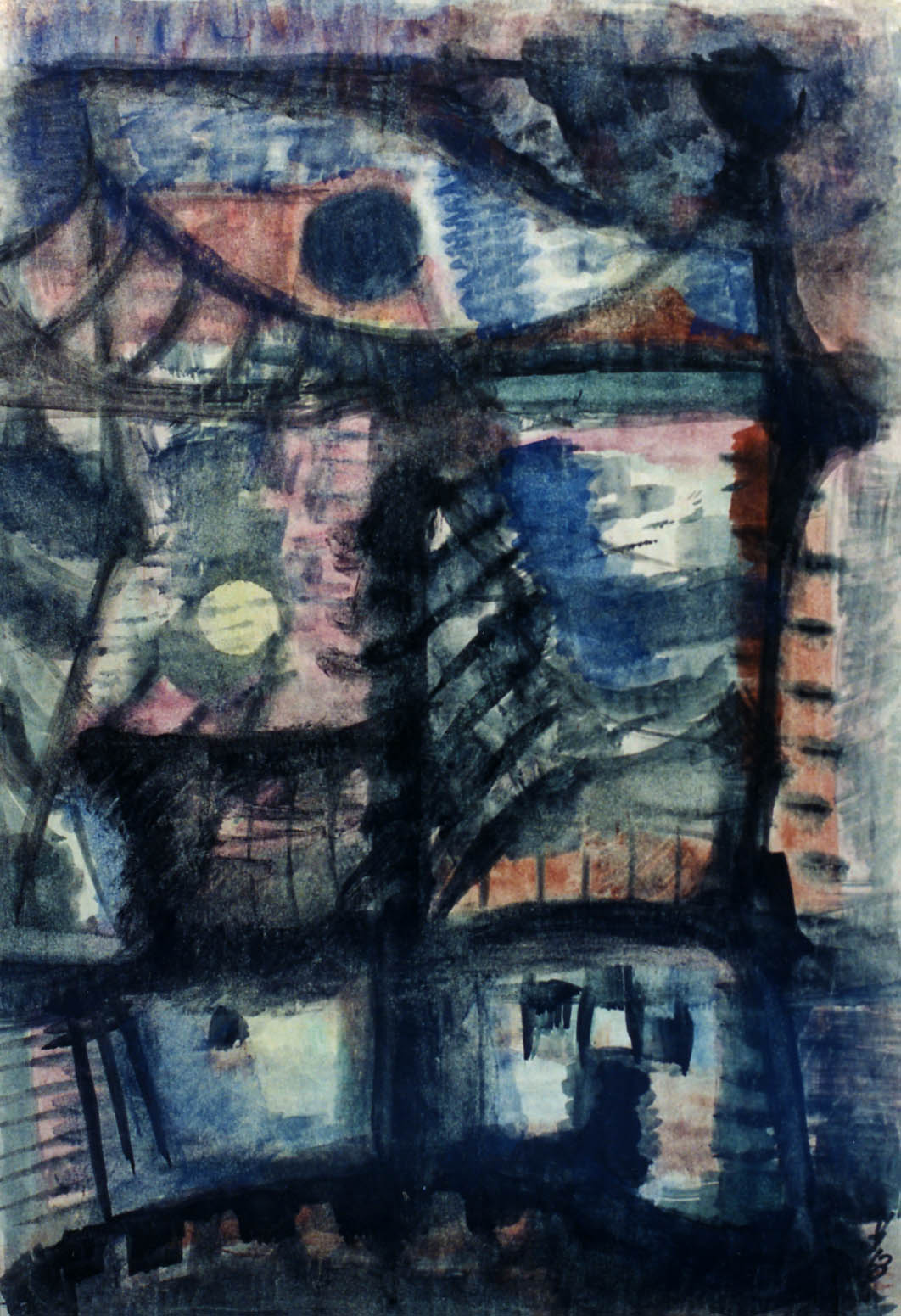 20"x13" Fresco on Paper (1963)