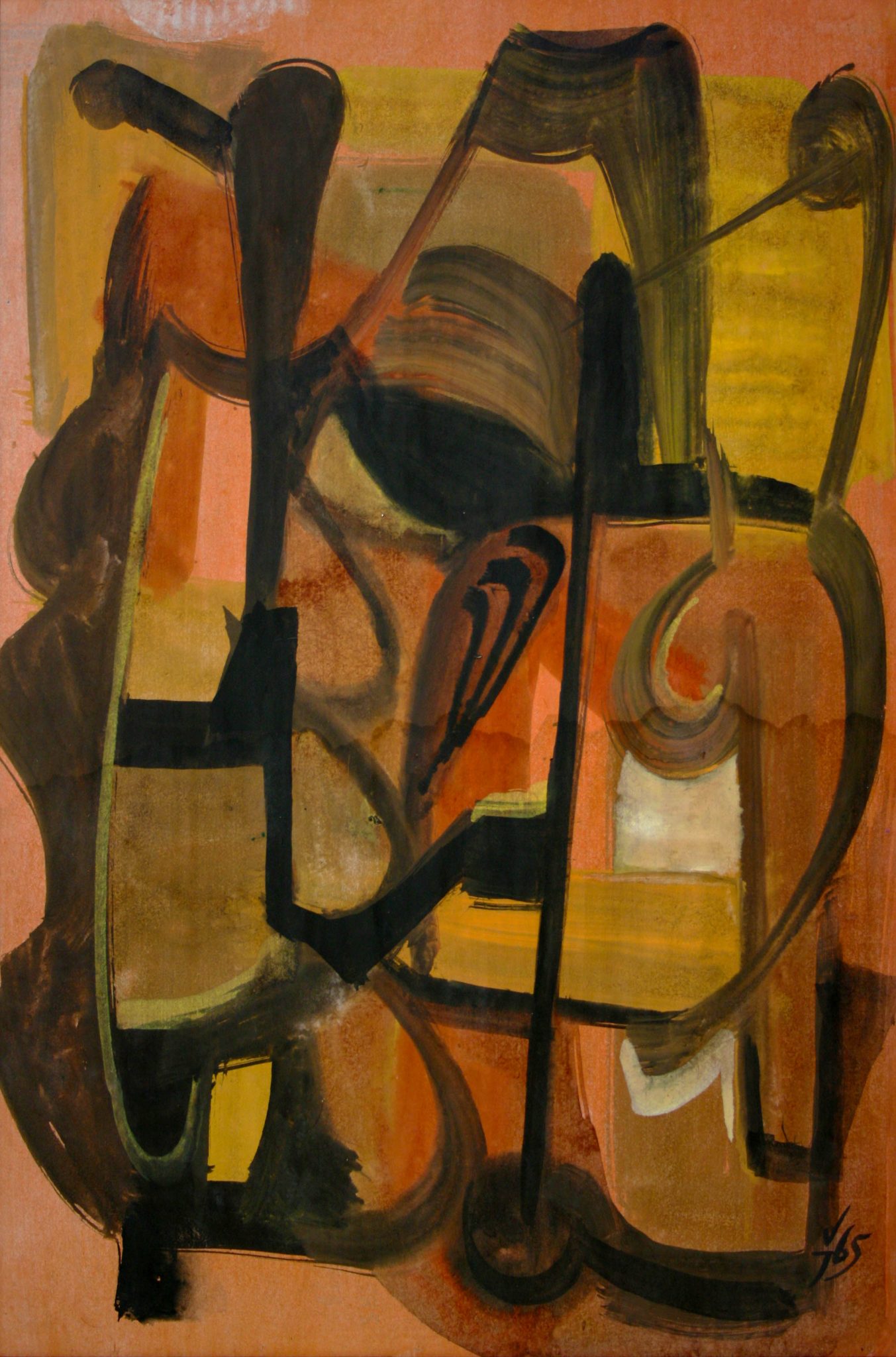 21"x14" Fresco on Paper (1965)