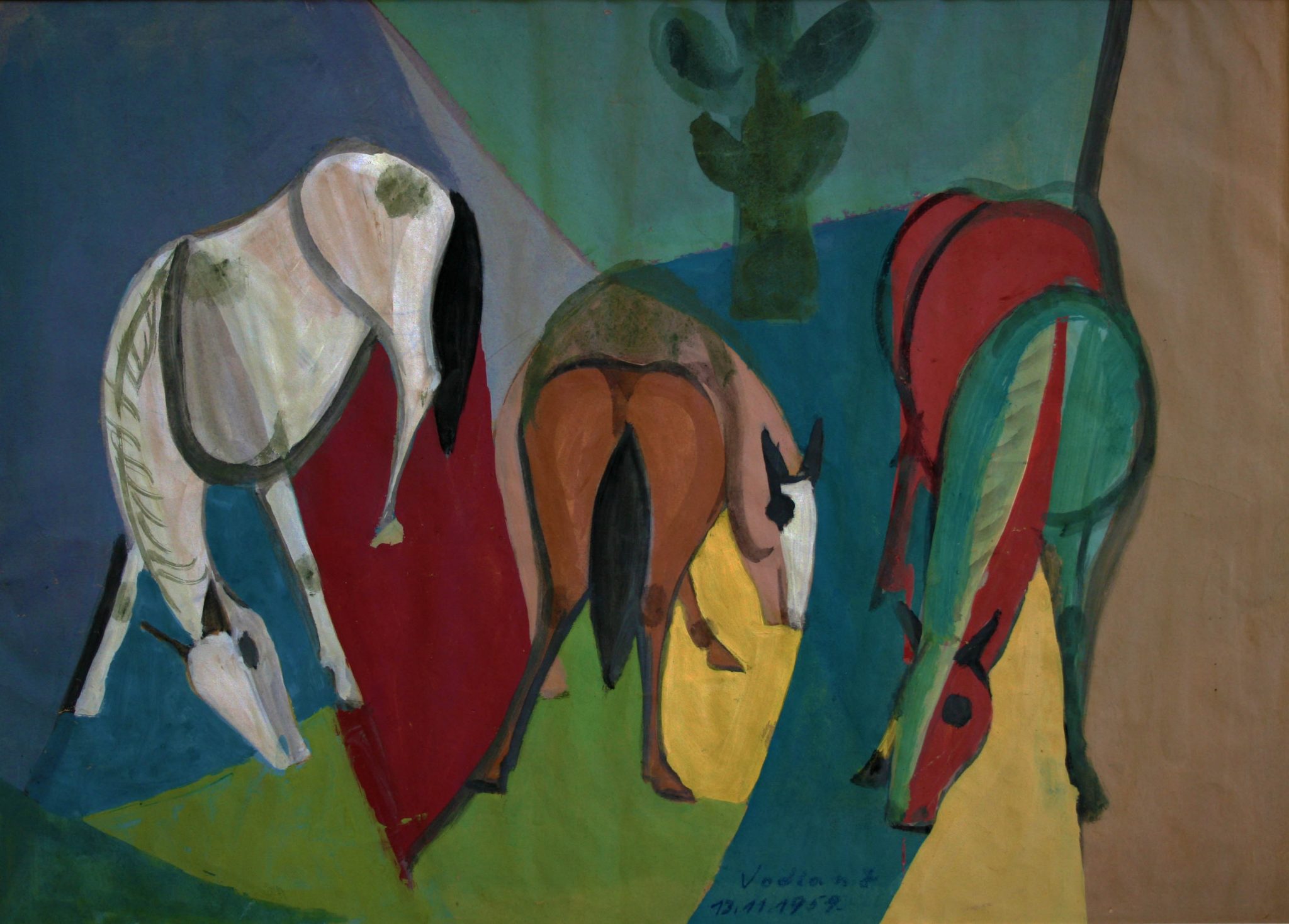21"x14" Gouache on Paper (1959)