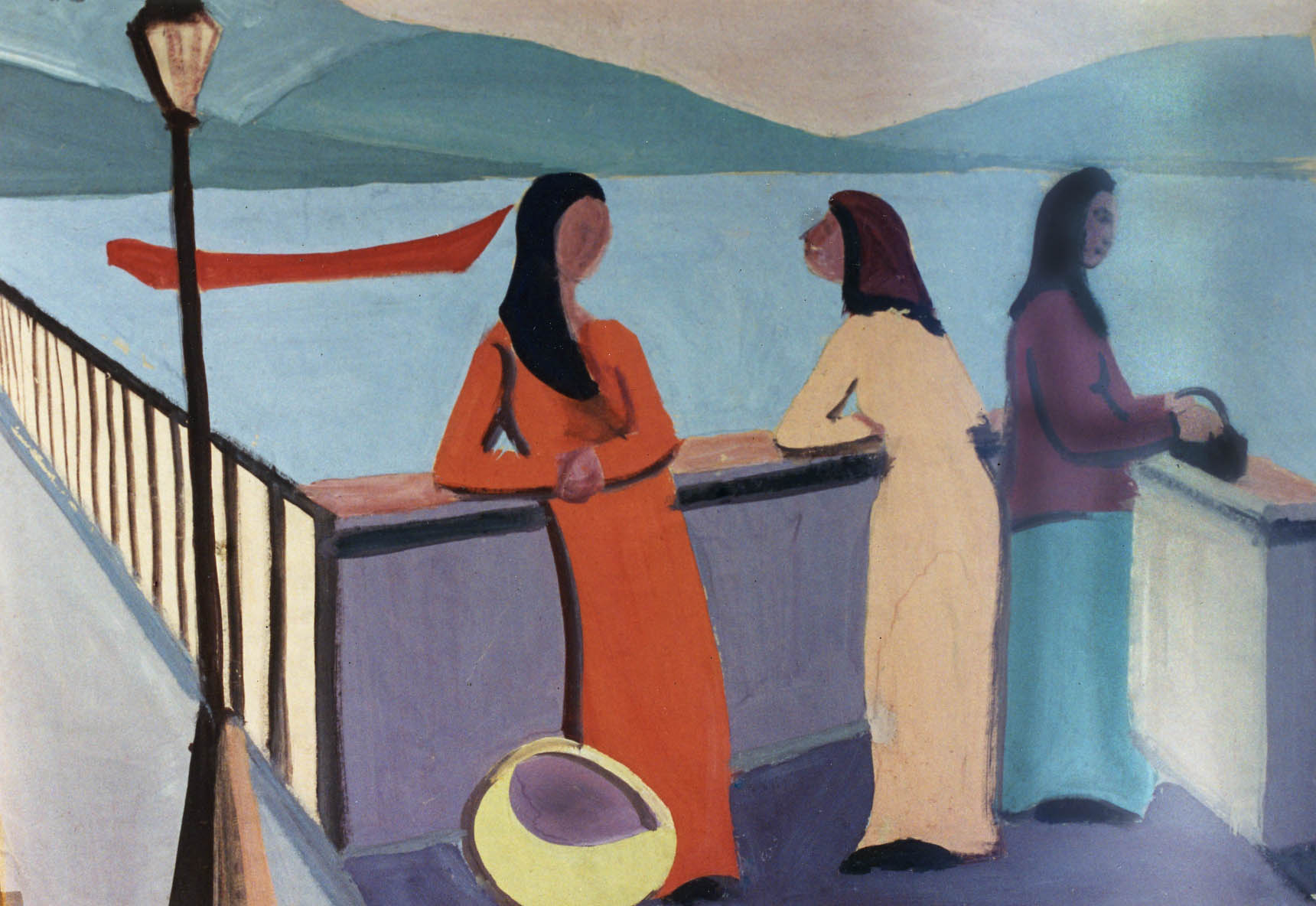 24"x16" Gouache on Canvas (1961)