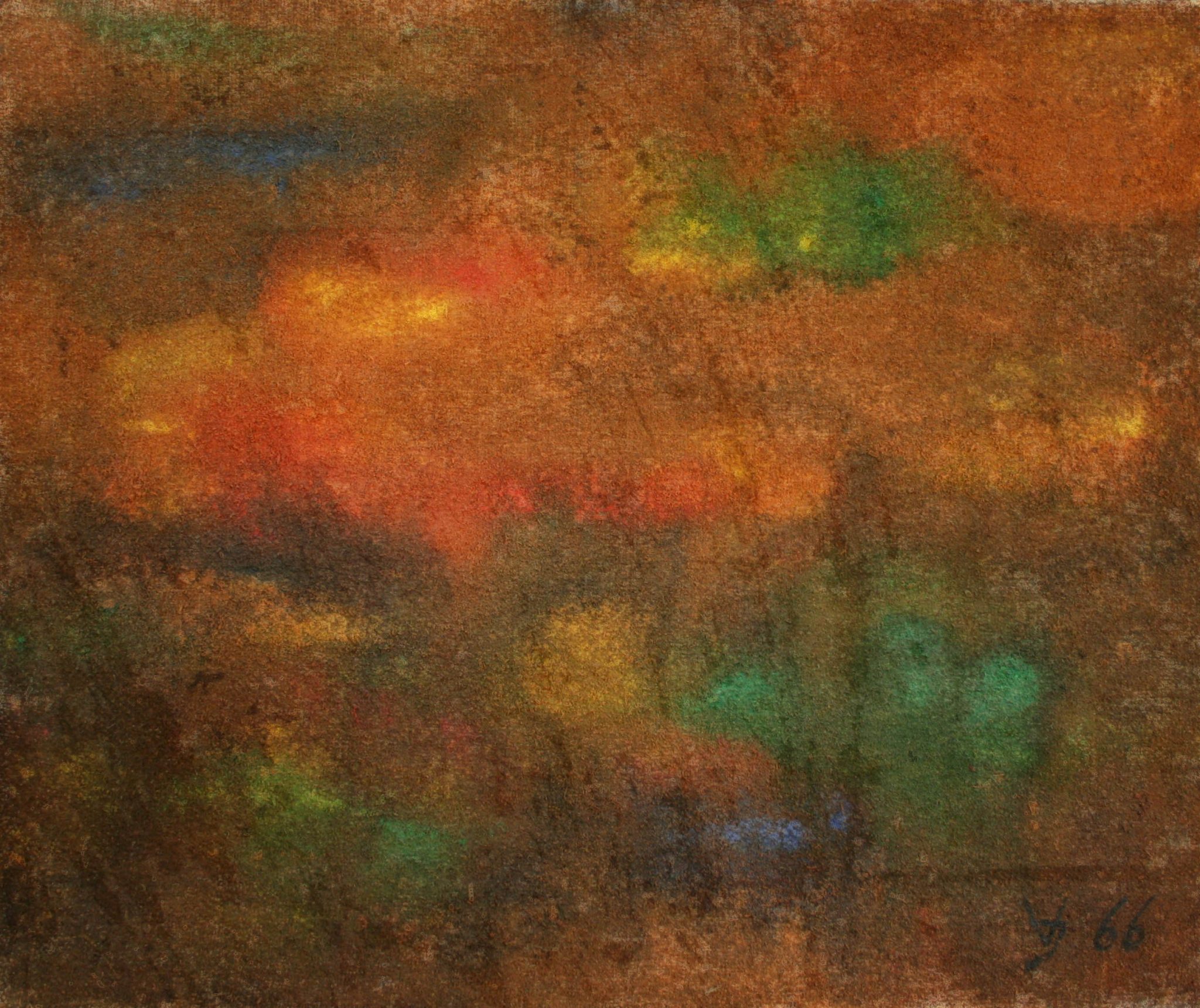 25"x30" Fresco on Burlap (1966)