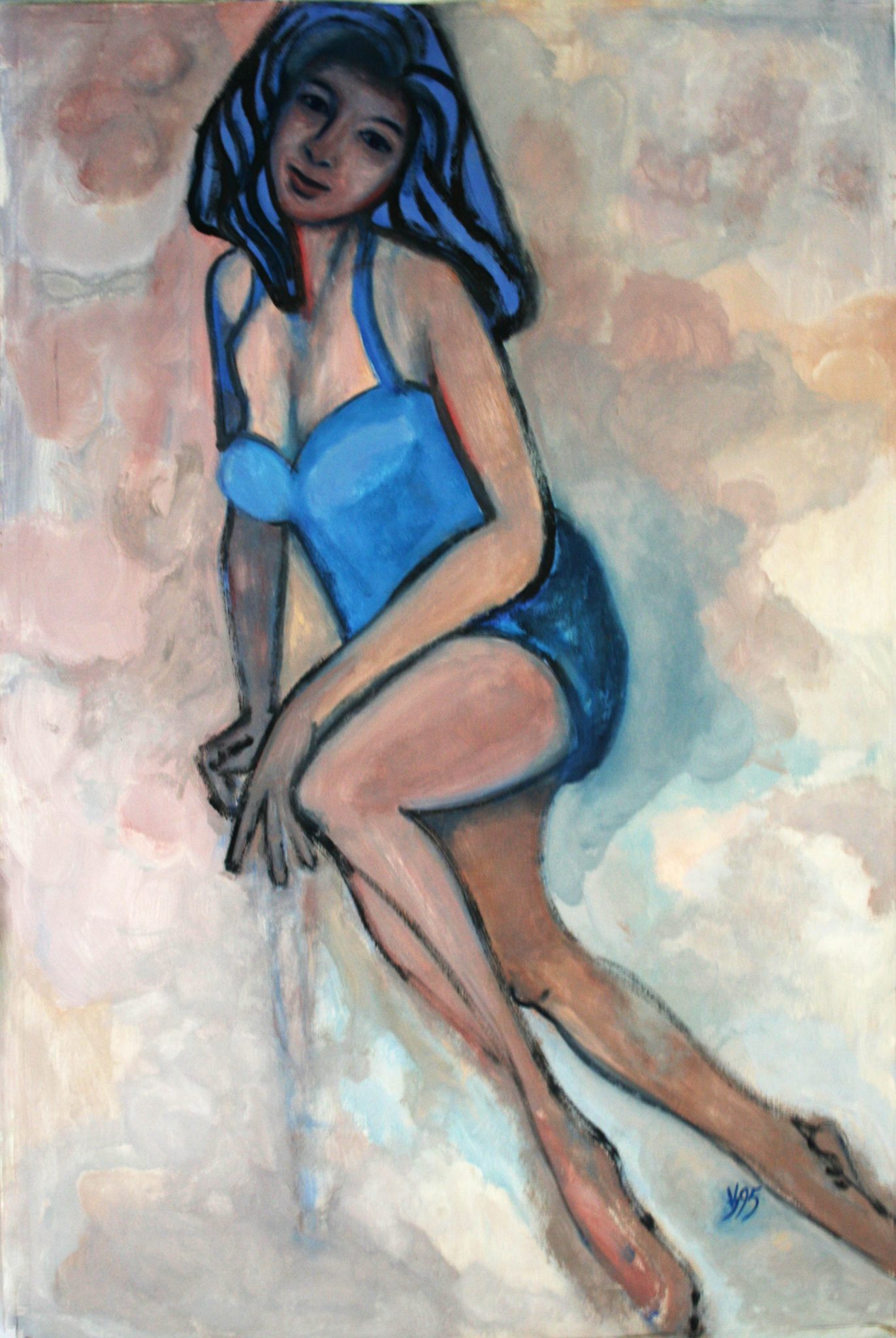 36"x56" Oil on Cardboard (1995)