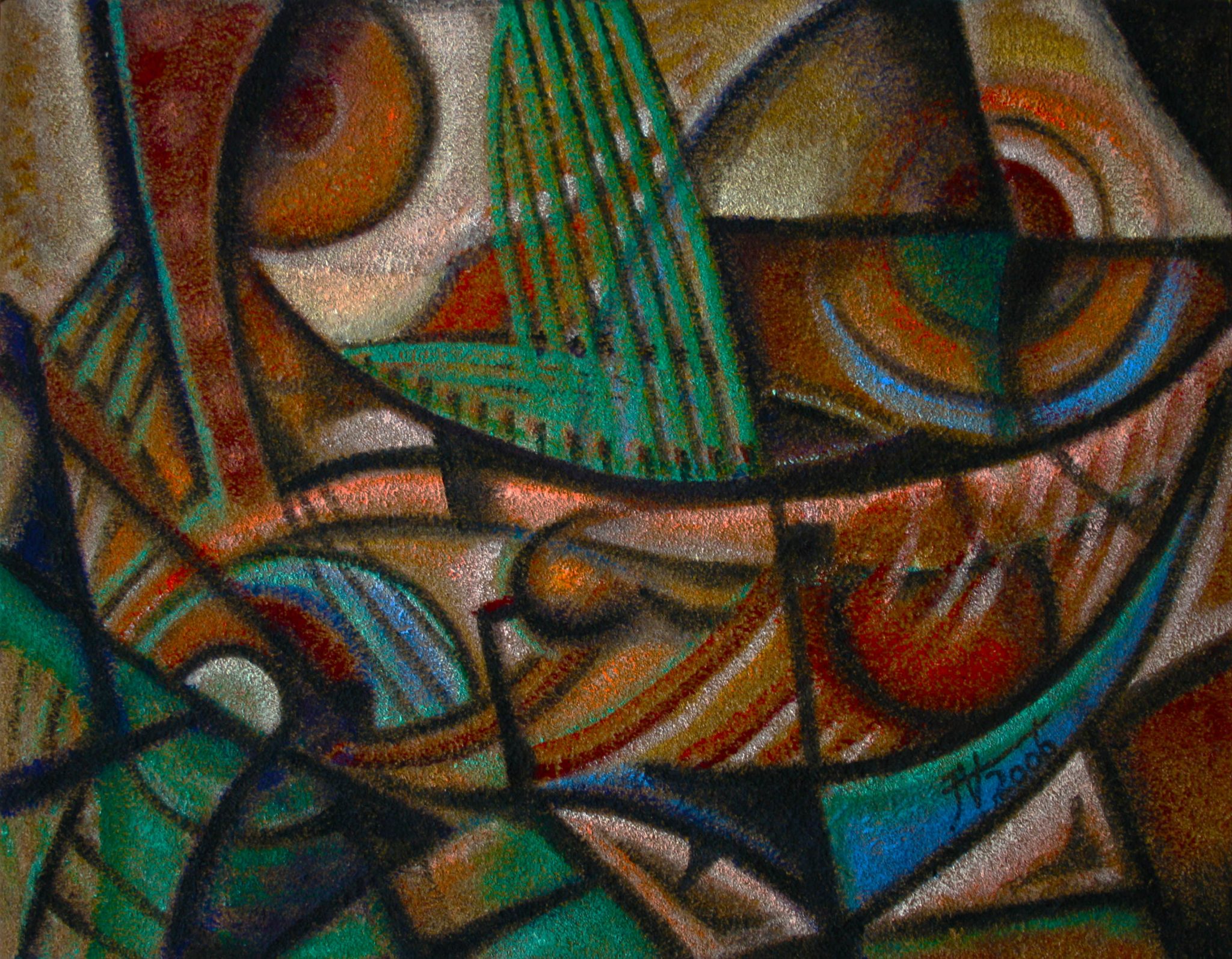 38"x30" Oil on Burlap (2006)