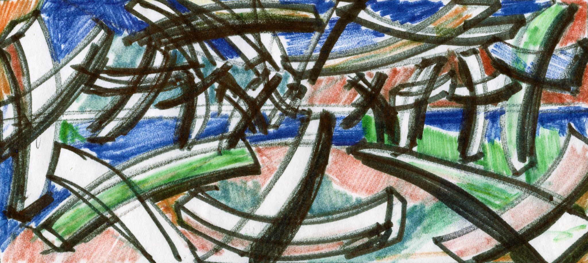 3"x8" Oil on Paper (2004)