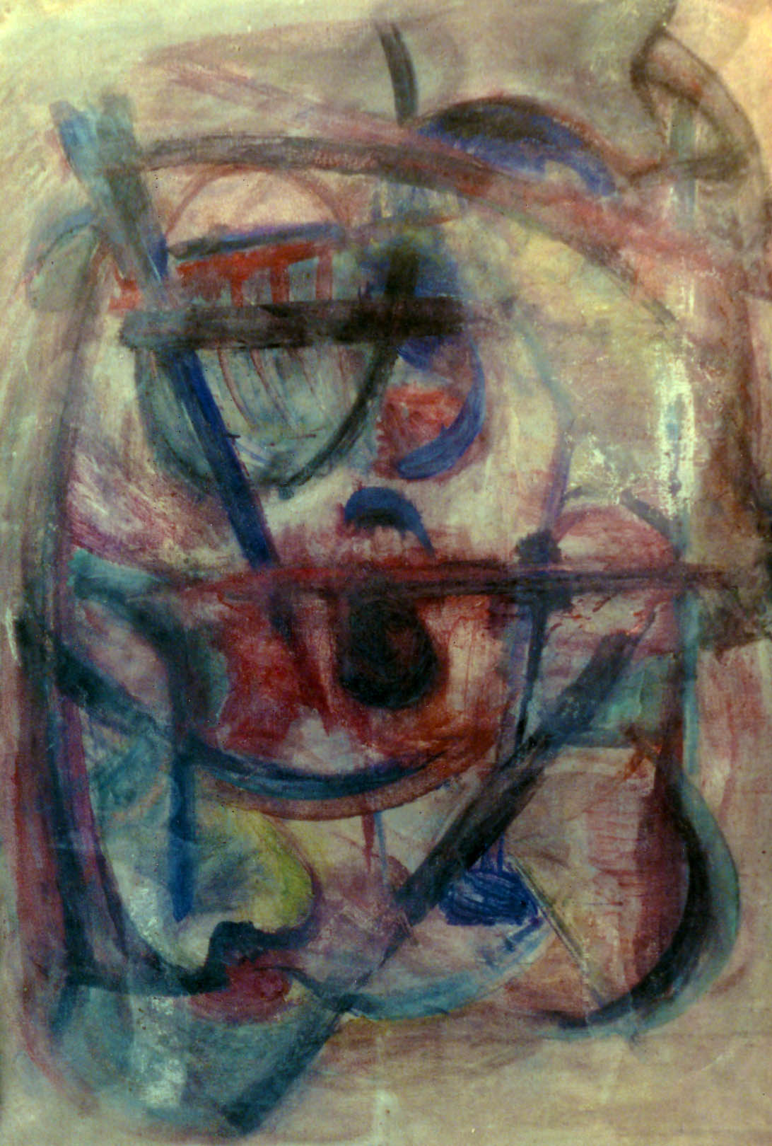 47"x30" Gouache on Canvas (1960)